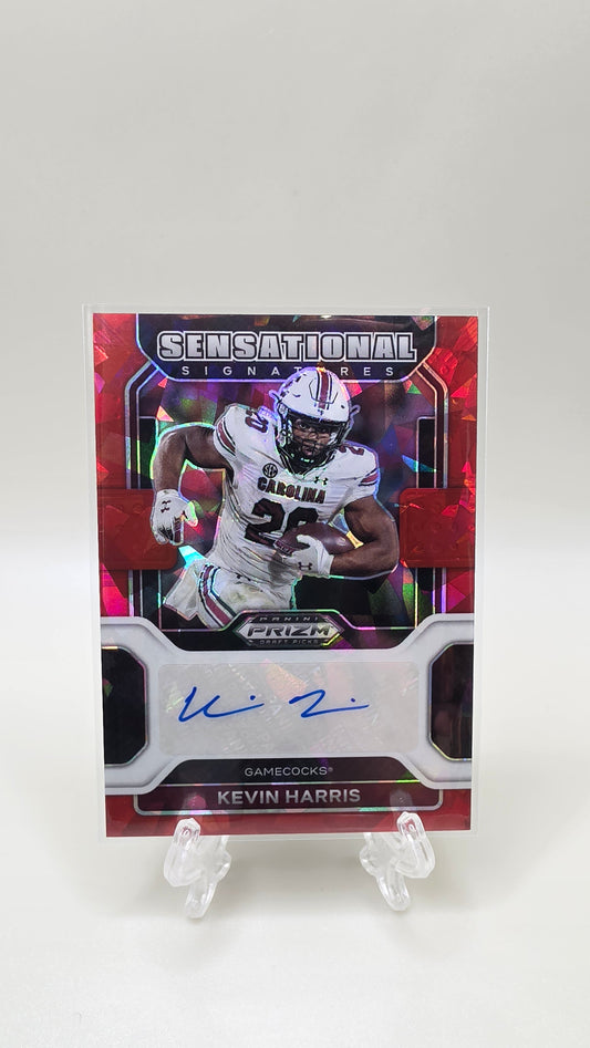 2022 Prizm Draft Picks Kevin Harris Sensational Signatures Red Ice Auto #SS-KHA
