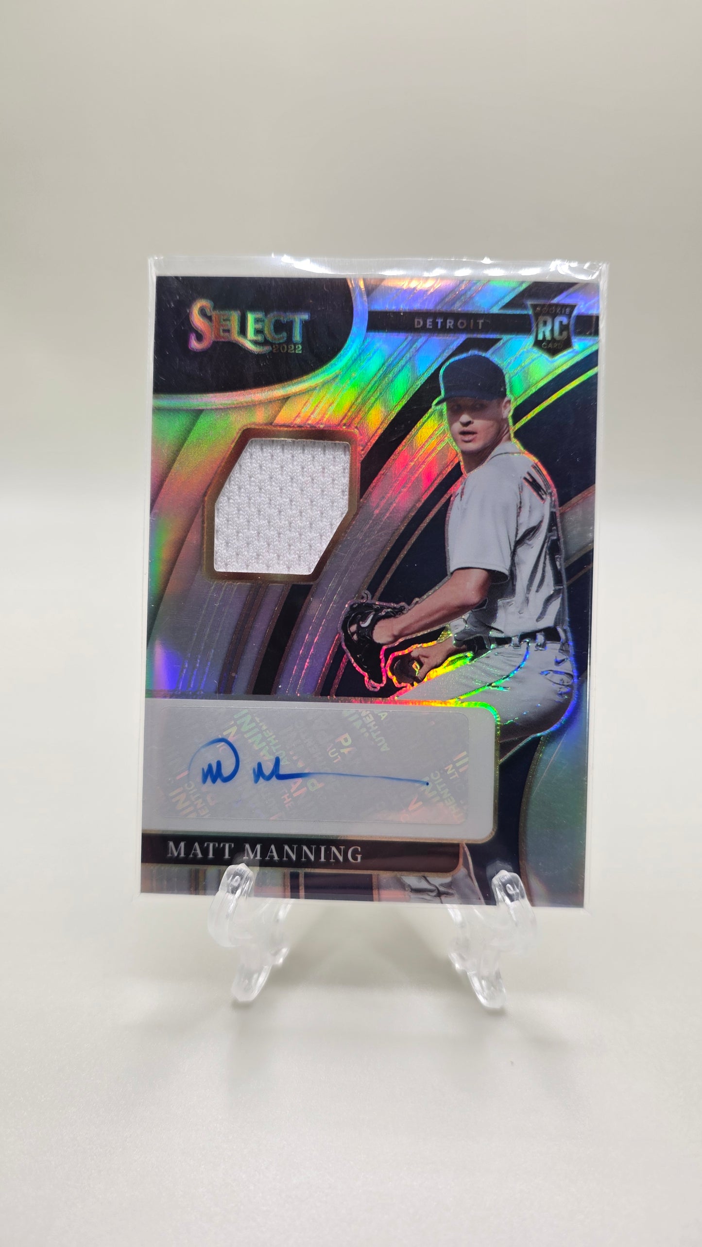 2022 Select Matt Manning Rookie Patch Auto #/99 Card #RJA-MG