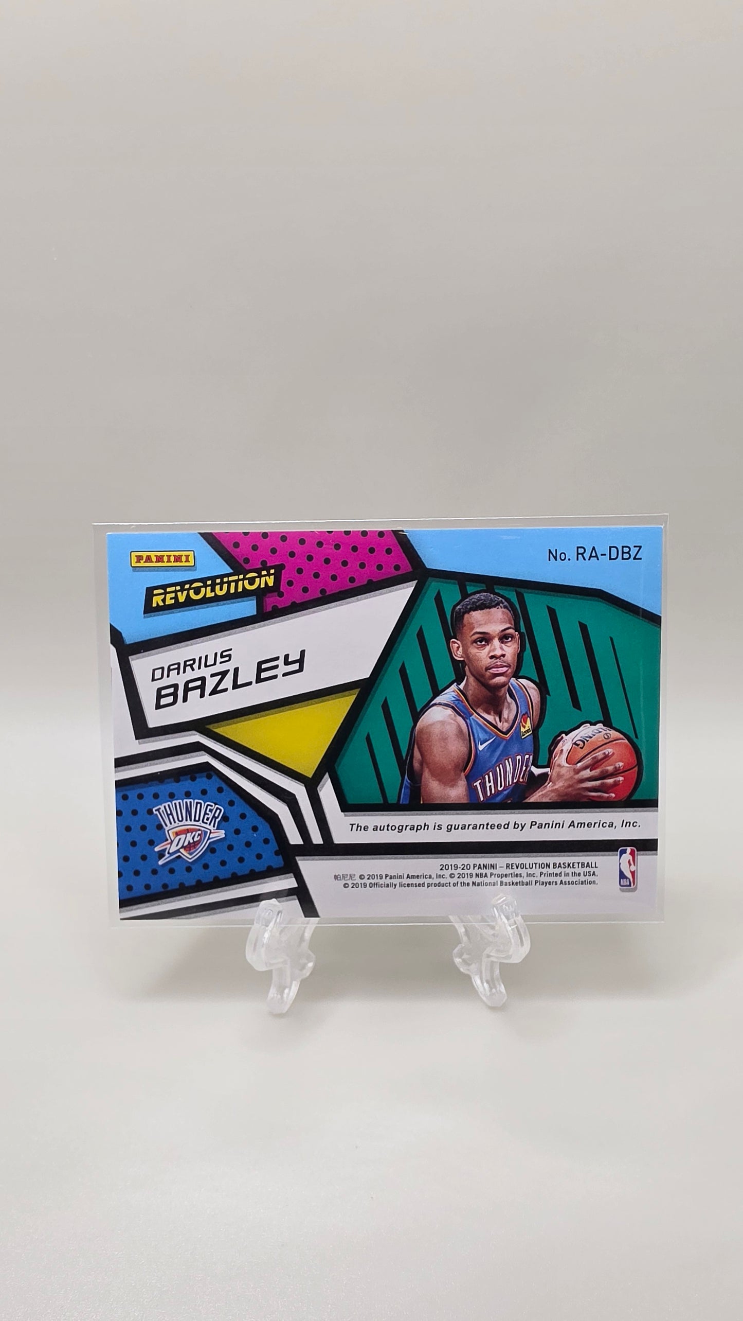 2019-20 Revolution Basketball Darius Bazley Rookie Auto Card # RA-DBZ