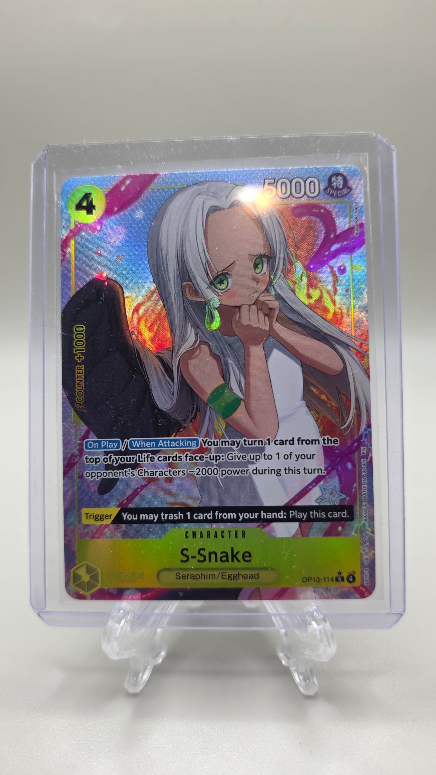 S-Snake OP13-114 R⭐ One Piece TCG (Carrying on his Will set) English