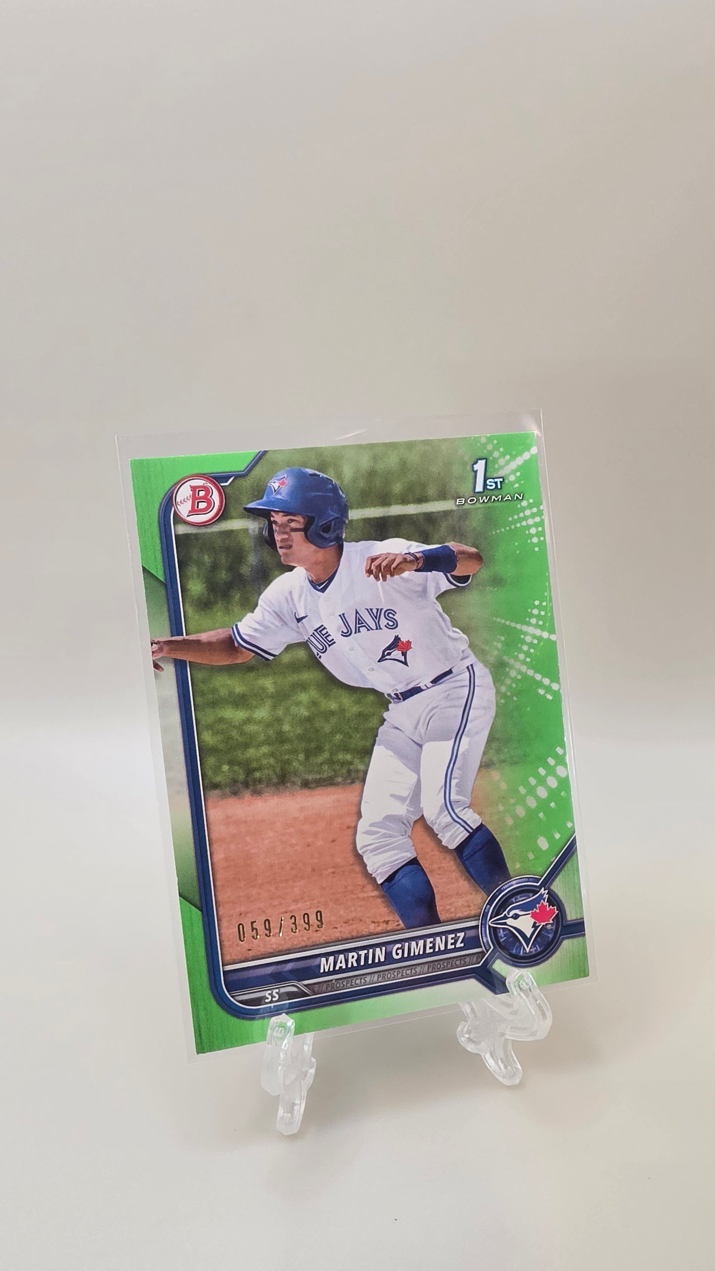 2022 Bowman 1st Martin Gimenez Neon Green /399 #BP-97