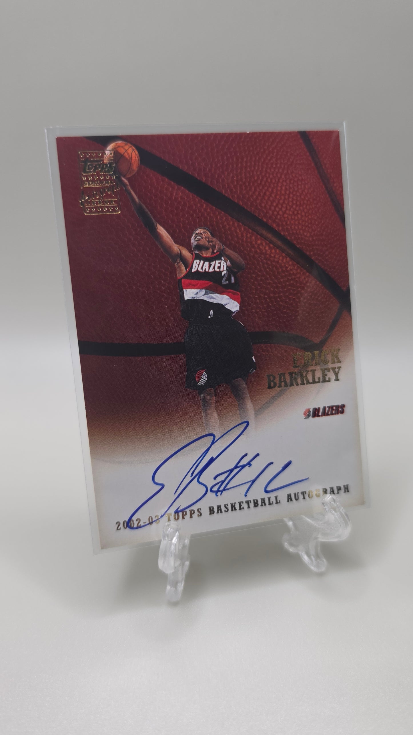 2002-03 Topps Certified Autograph Erick Barkley Card #TA-EB