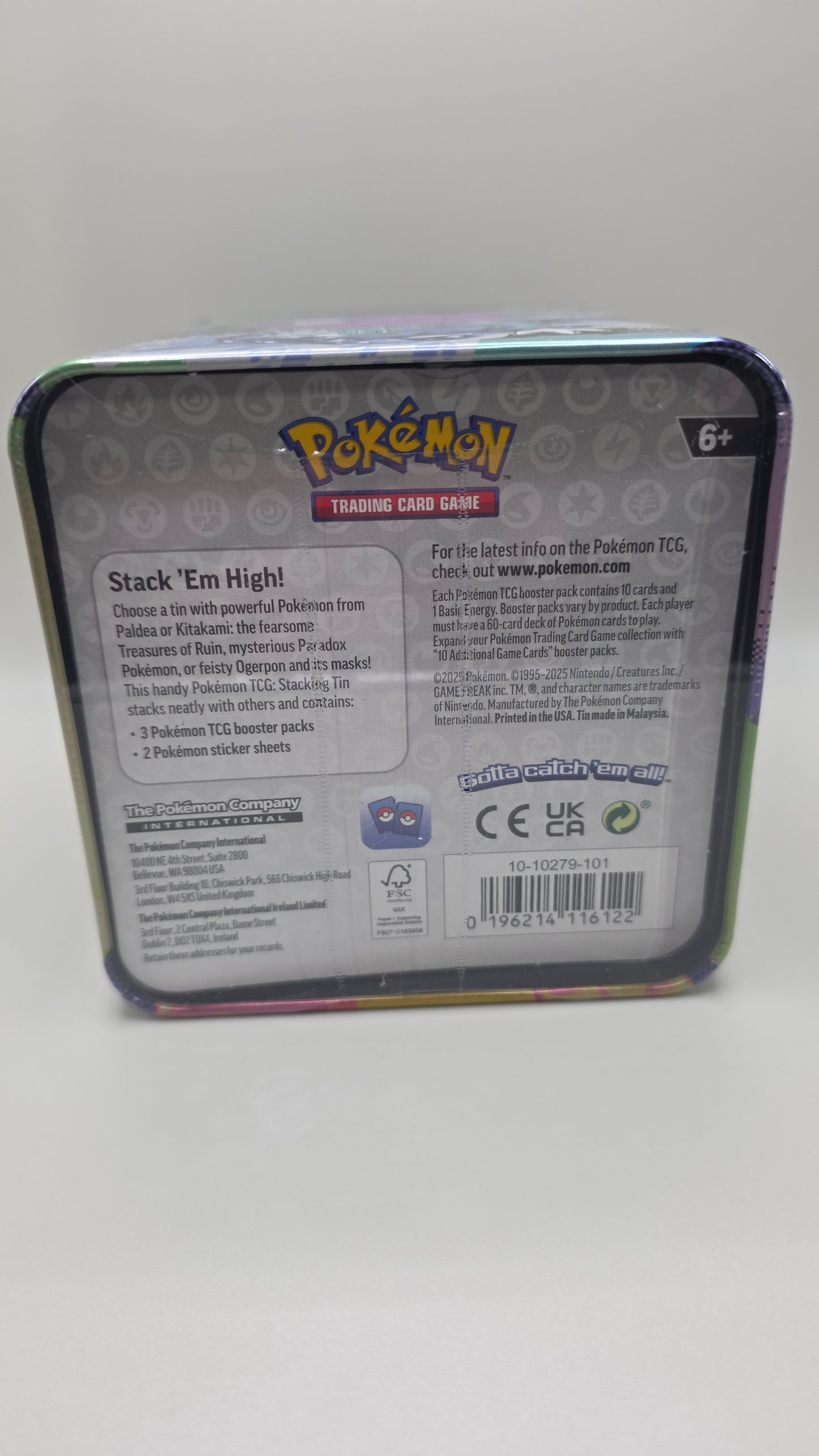 Pokémon TCG Stacking Tin Set (10-1029-101) Sealed New