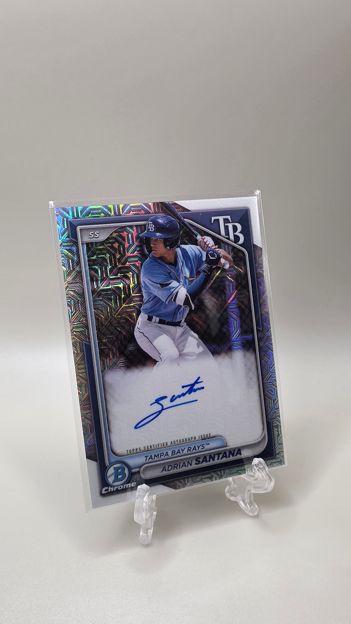 2024 Bowman Chrome Adrian Santana Mojo Auto Card # BMA-AS
