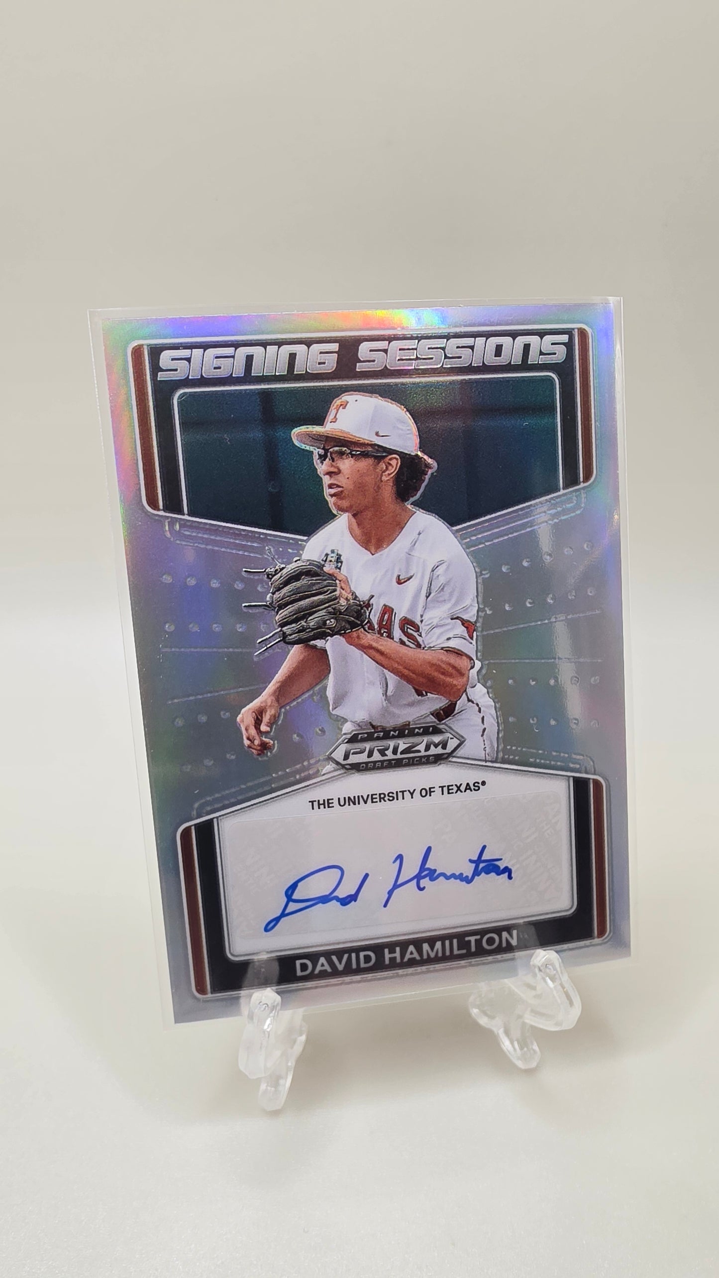 2022 Panini Prizm Signing Sessions David Hamilton Auto Card # SS-DH