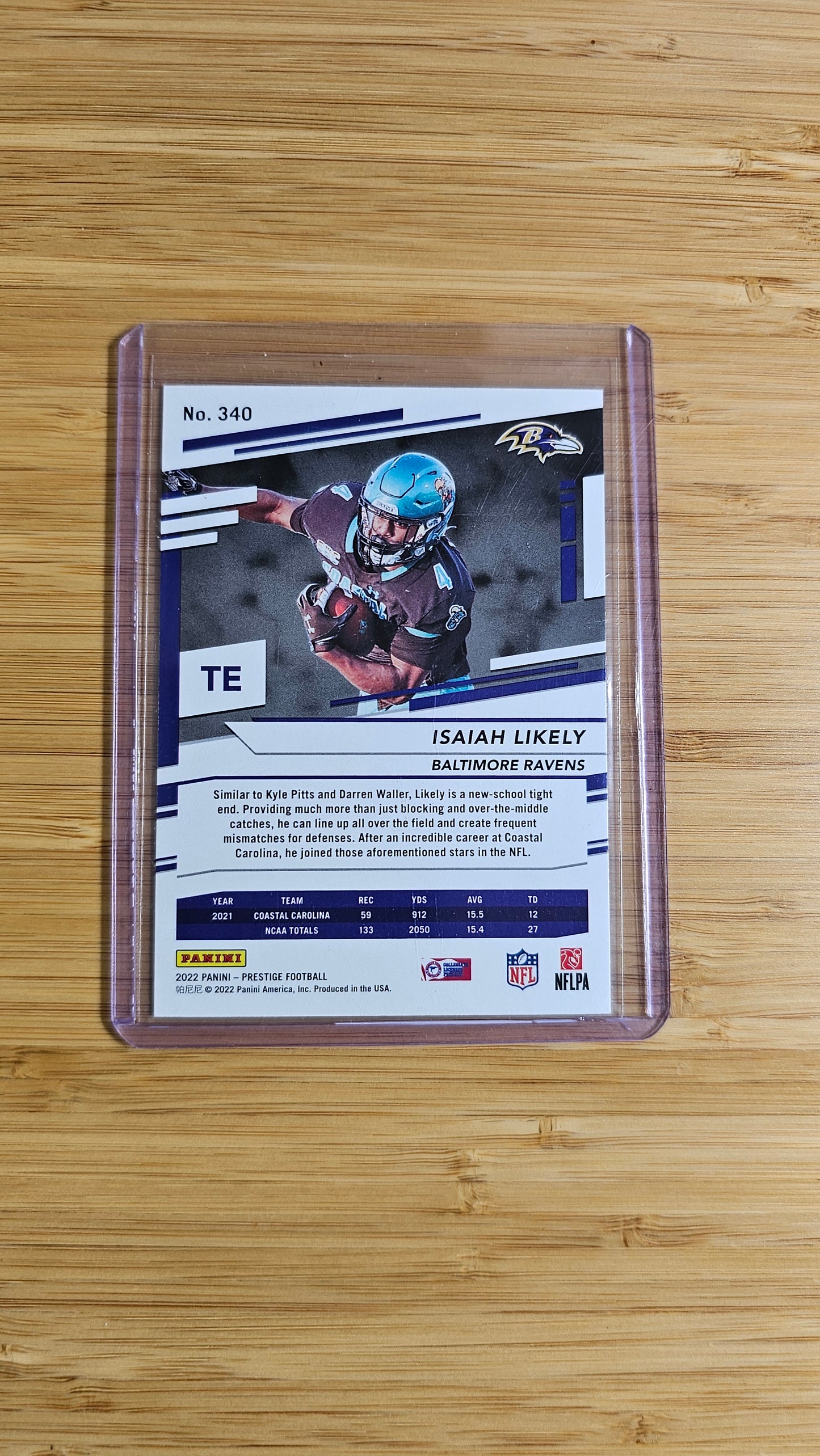 2022 Prestige Isaiah Likely RC Xtra Points # /449 Card #340