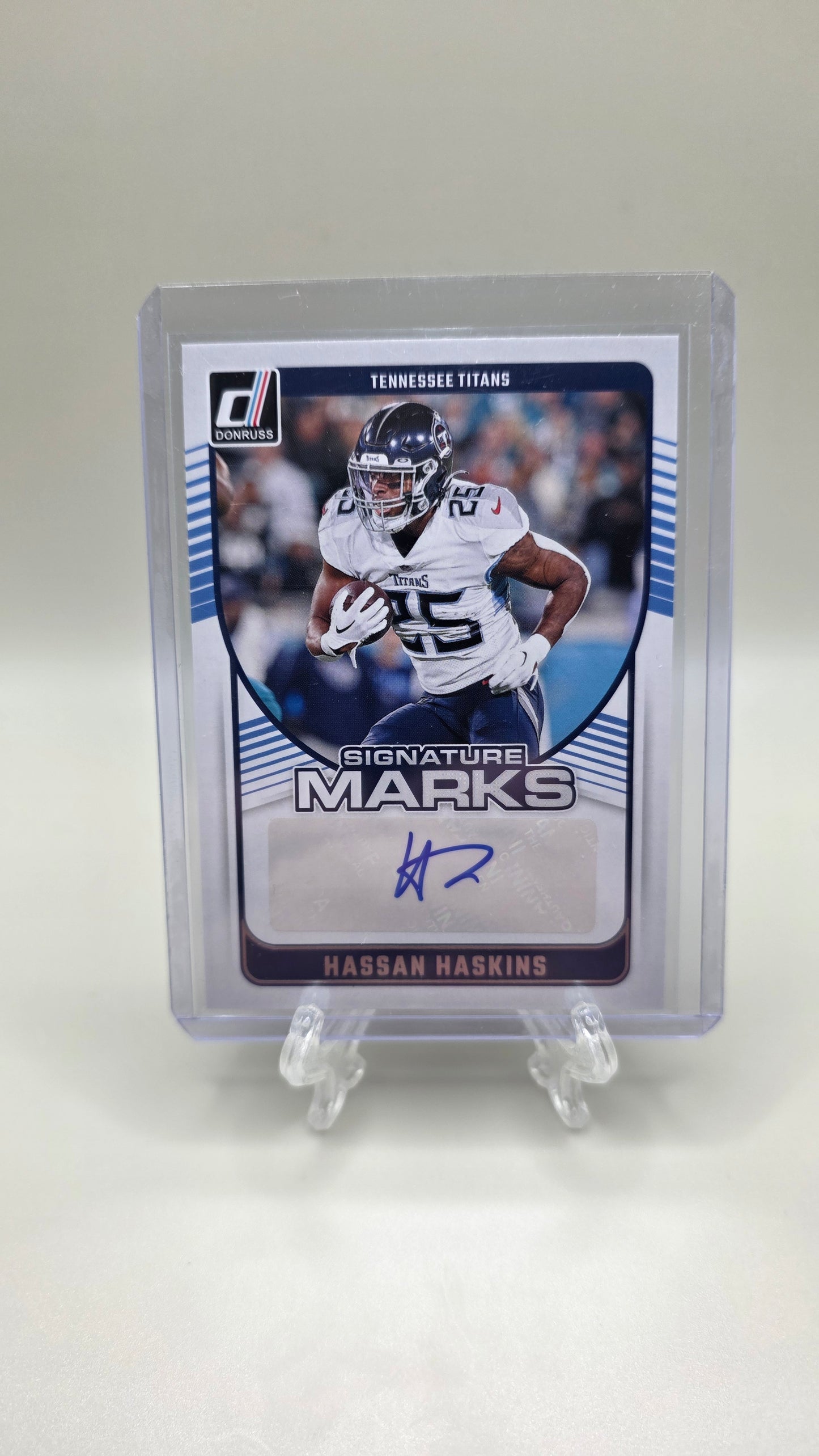 2024 Donruss Hassan Haskins Signature Marks Autograph Card # SMA-HHA