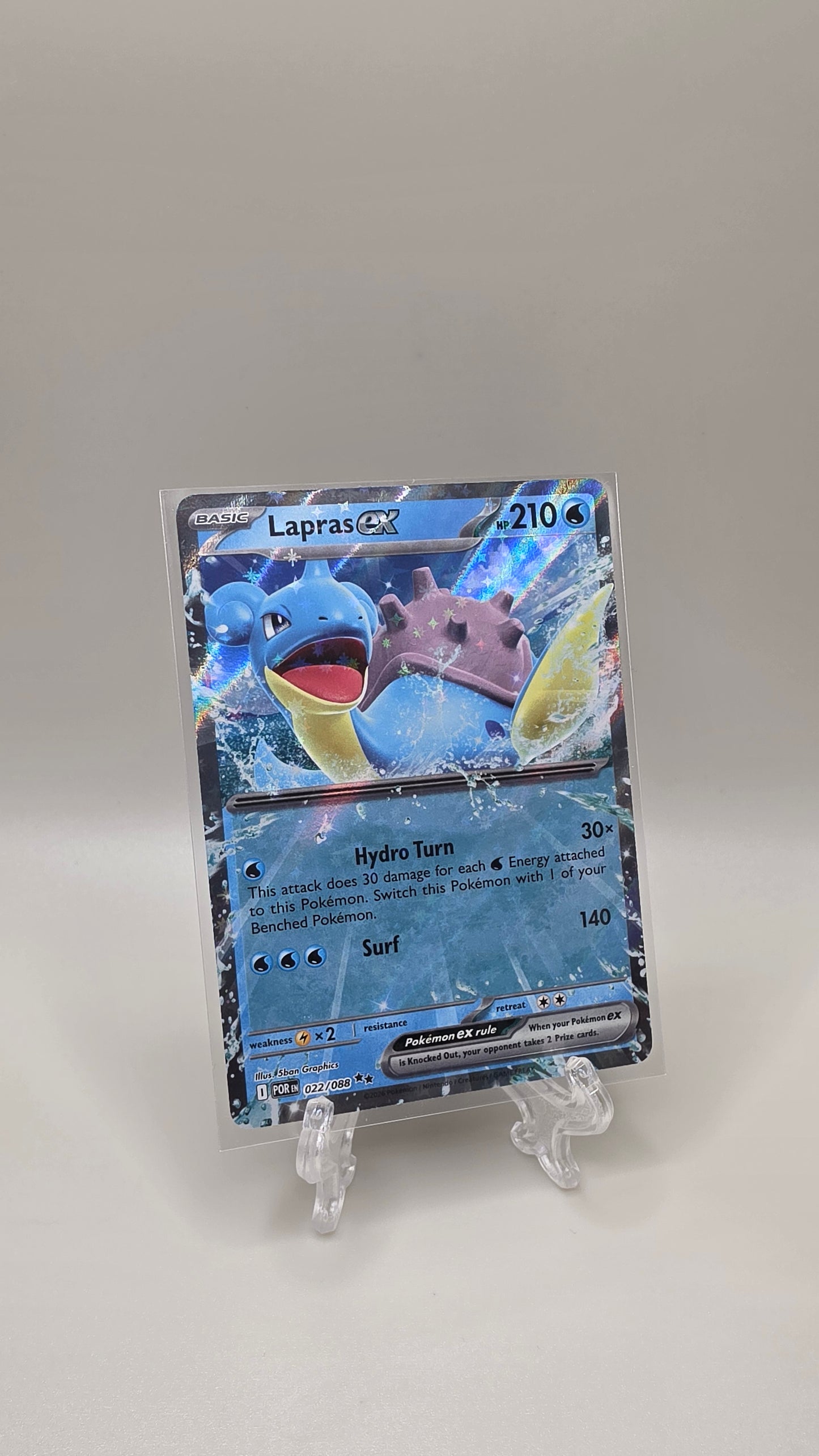 Pokémon TCG Lapras EX 022/088 Perfect Order English