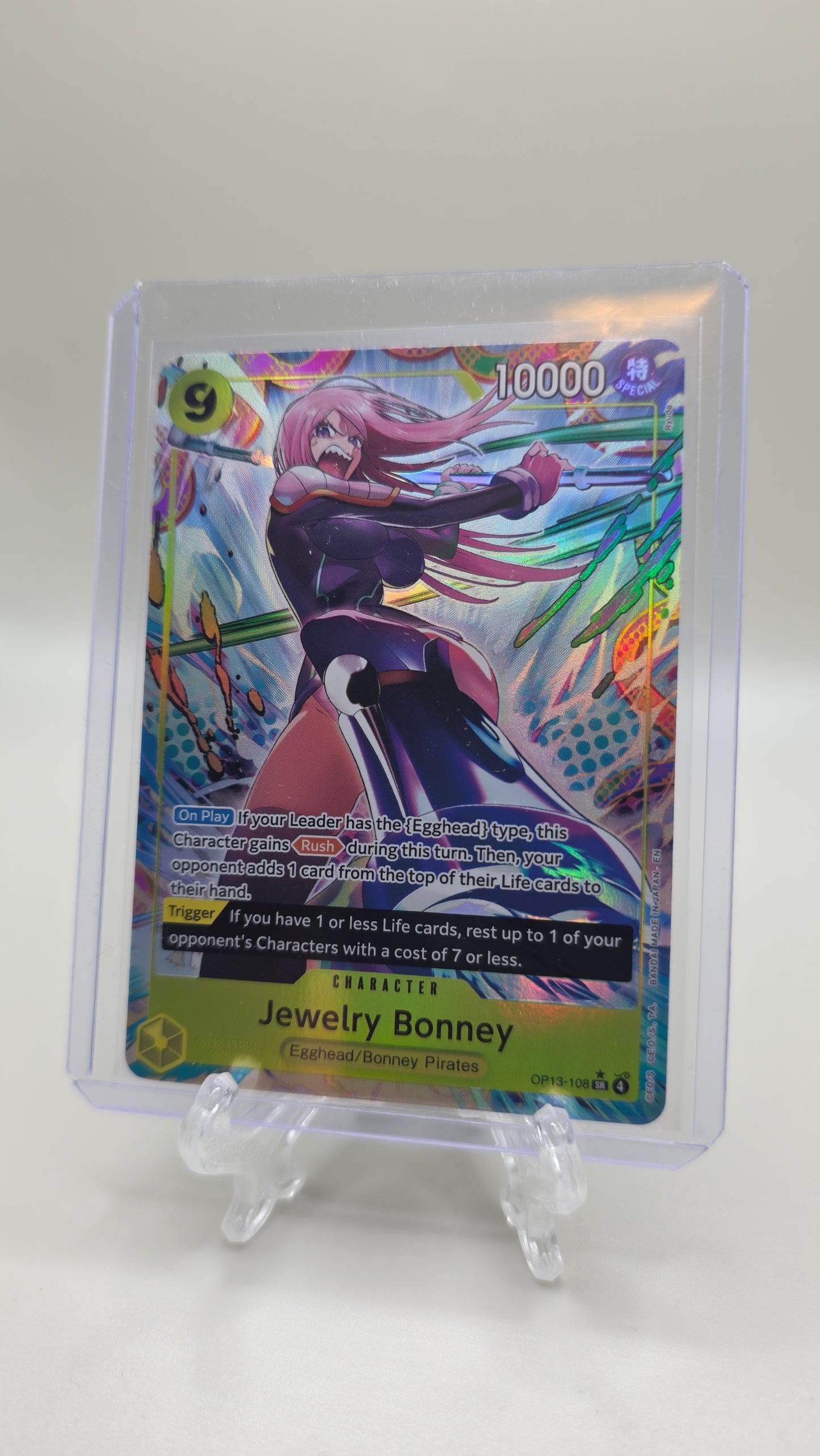 Jewelry Bonney OP13-108 SR⭐ One Piece TCG (Carrying on his Will set) English