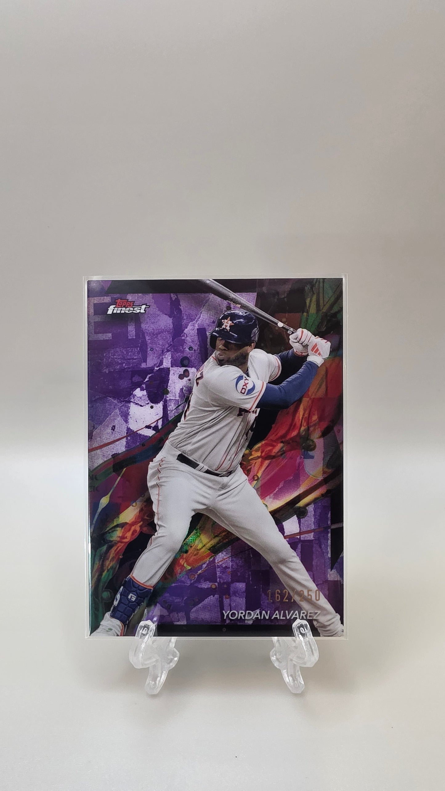2024 Topps Finest Yordan Alvarez Purple /250 #91