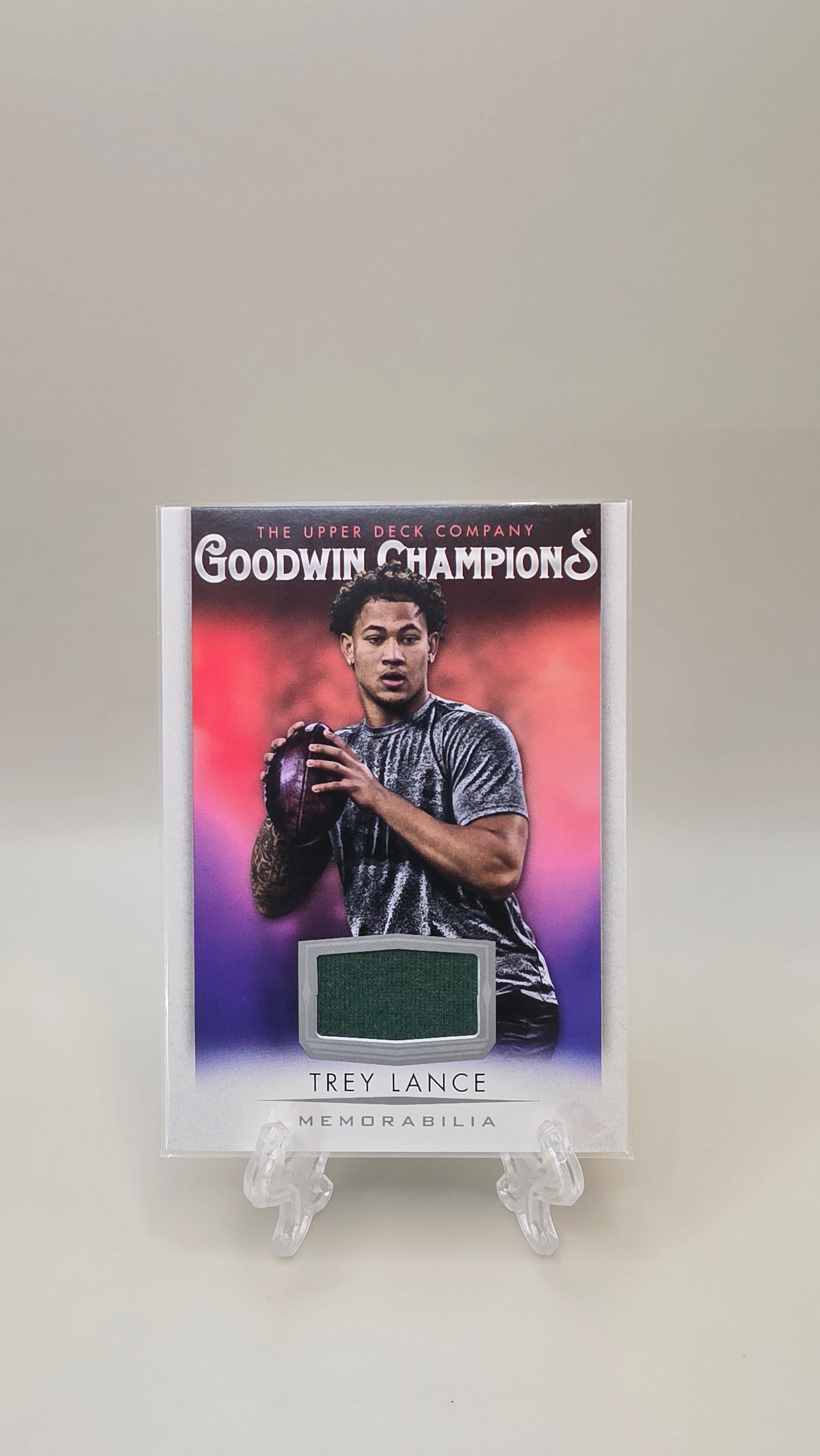 2021 Upper Deck Goodwin Champions Trey Lance Mem RC #M-LA