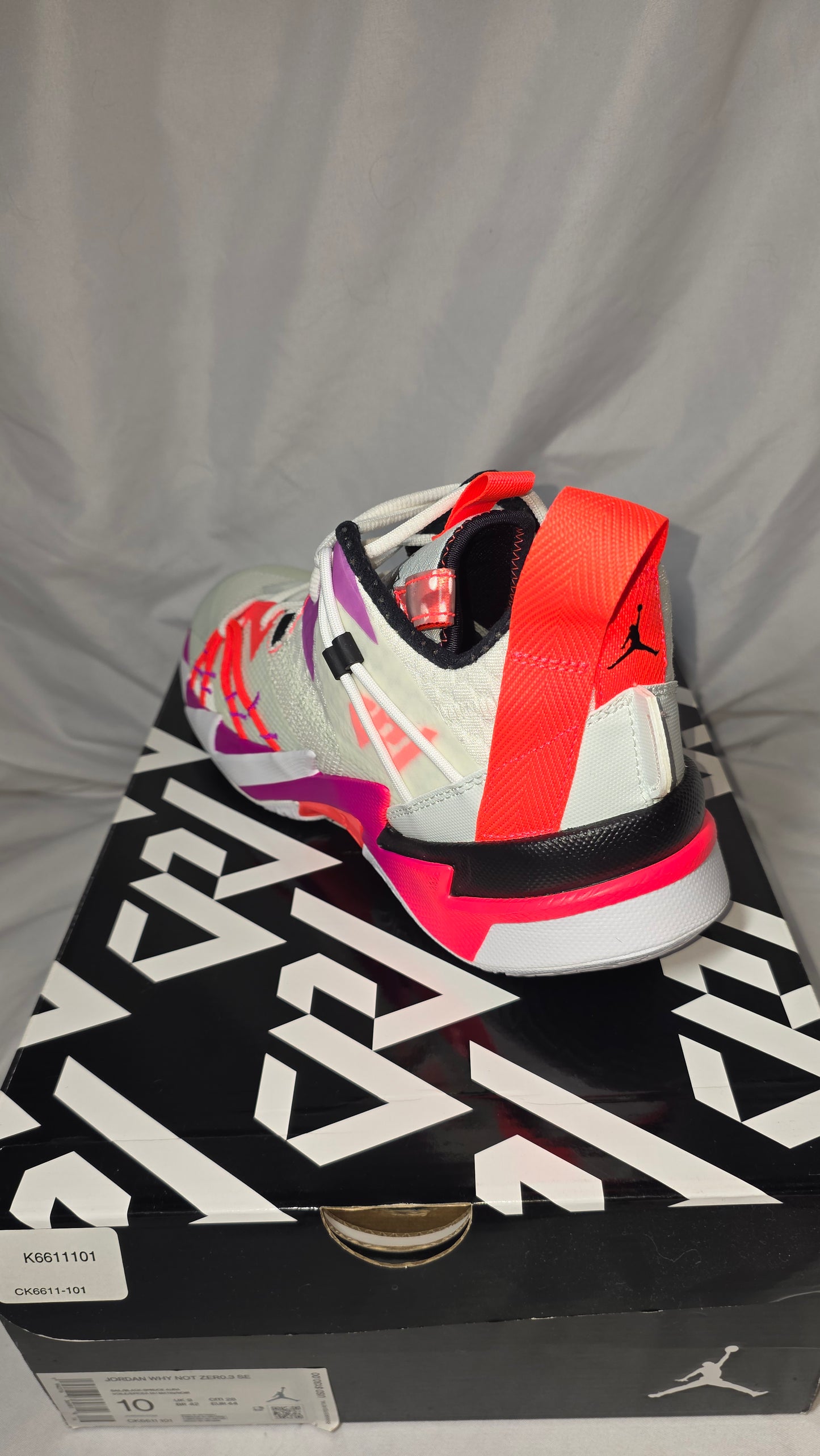 Jordan Why Not Zer0.3 SE Mens 10 CK6611-101 NIB