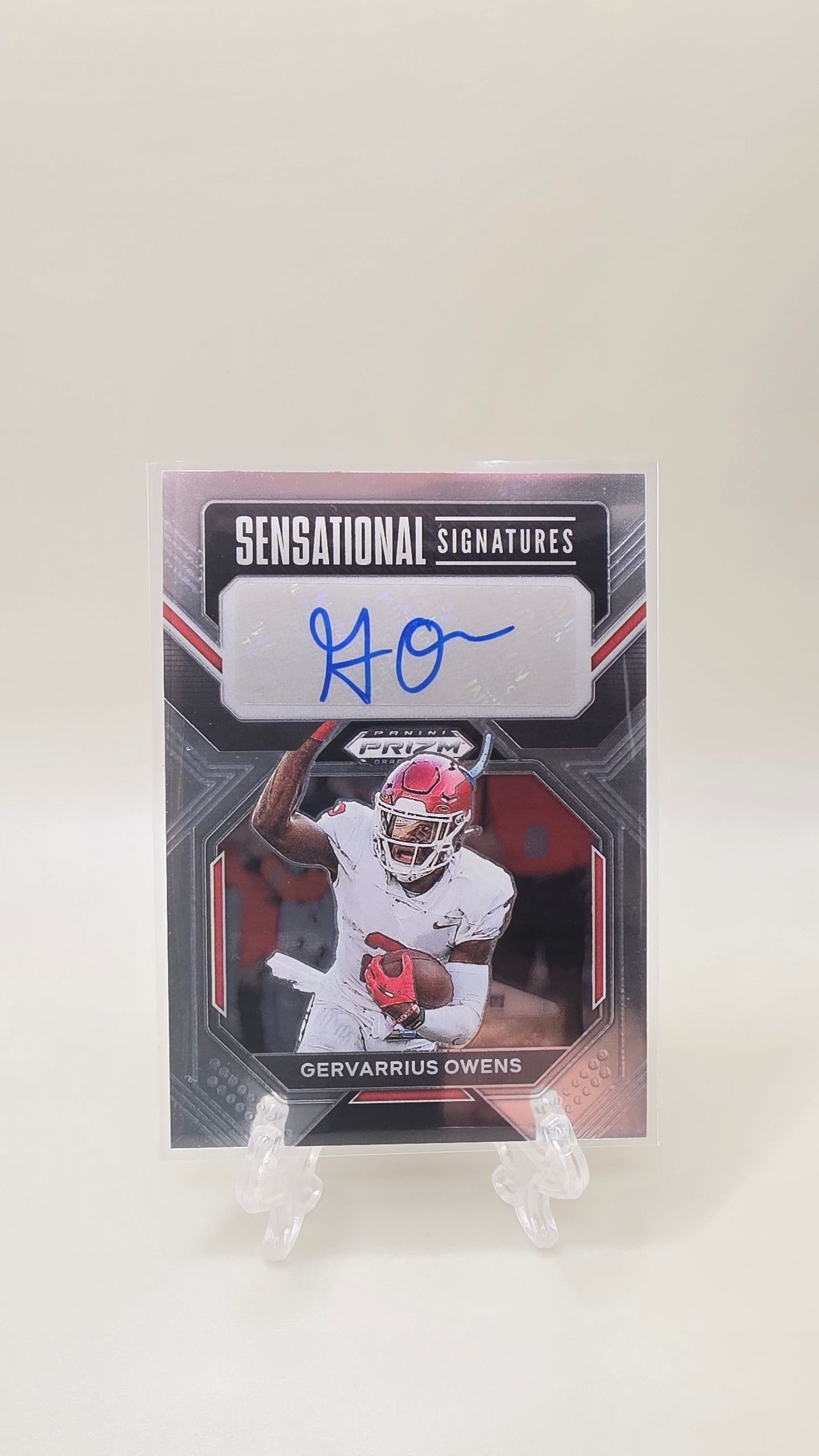 2023 Panini Prizm Draft Gervarrius Owens Sensational Signatures Auto Card # SS-GEO