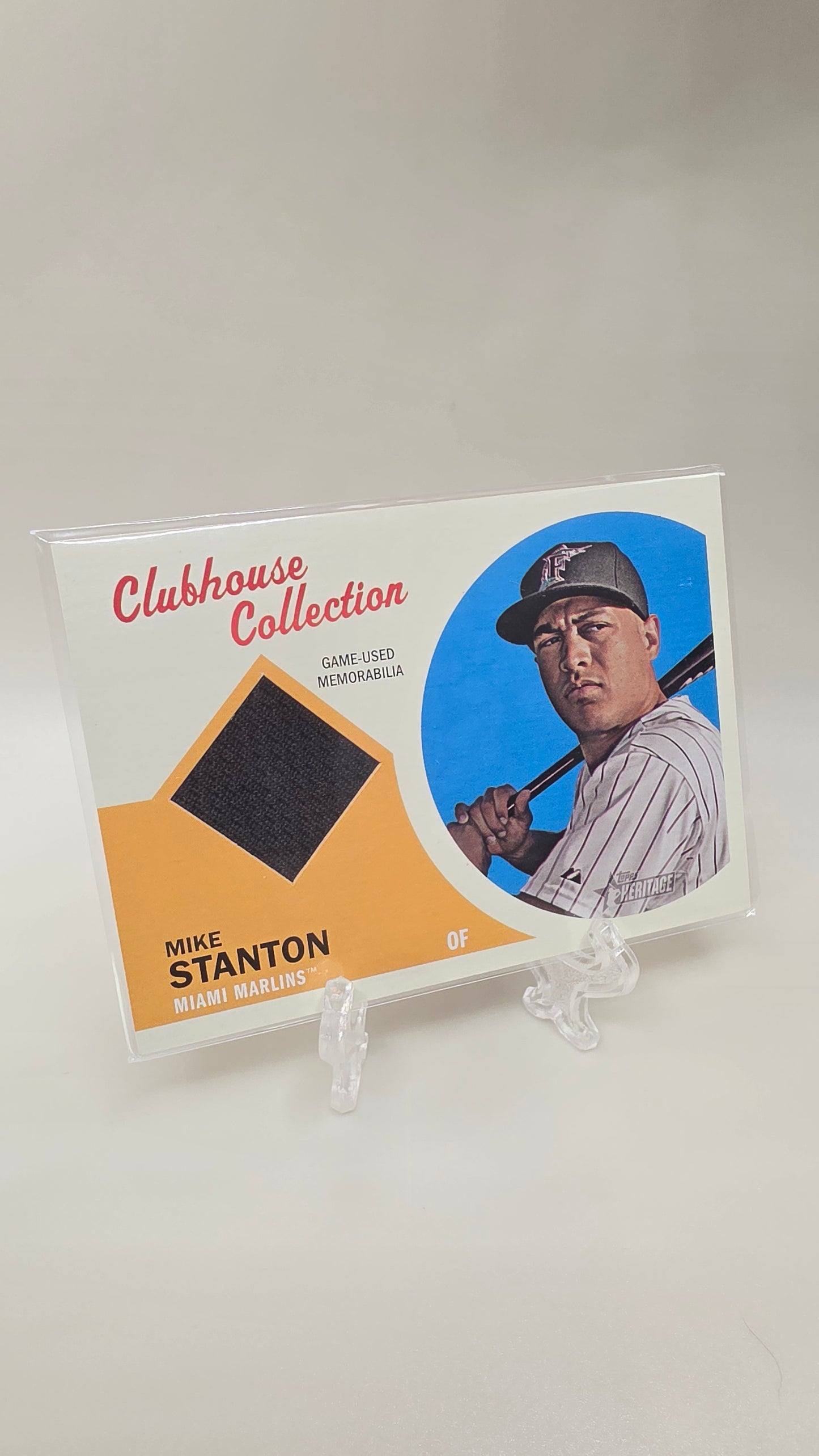 2012 Topps Heritage Mike Stanton Cluhouse Collection Relic #CCR-MS