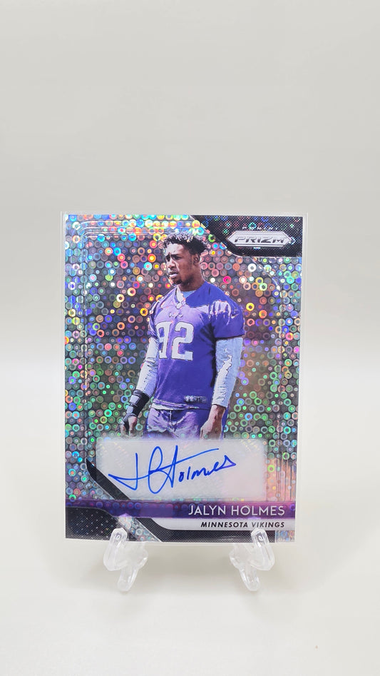 2018 Panini Prizm Jalyn Holmes Disco Prizm Auto Card #RA-JH