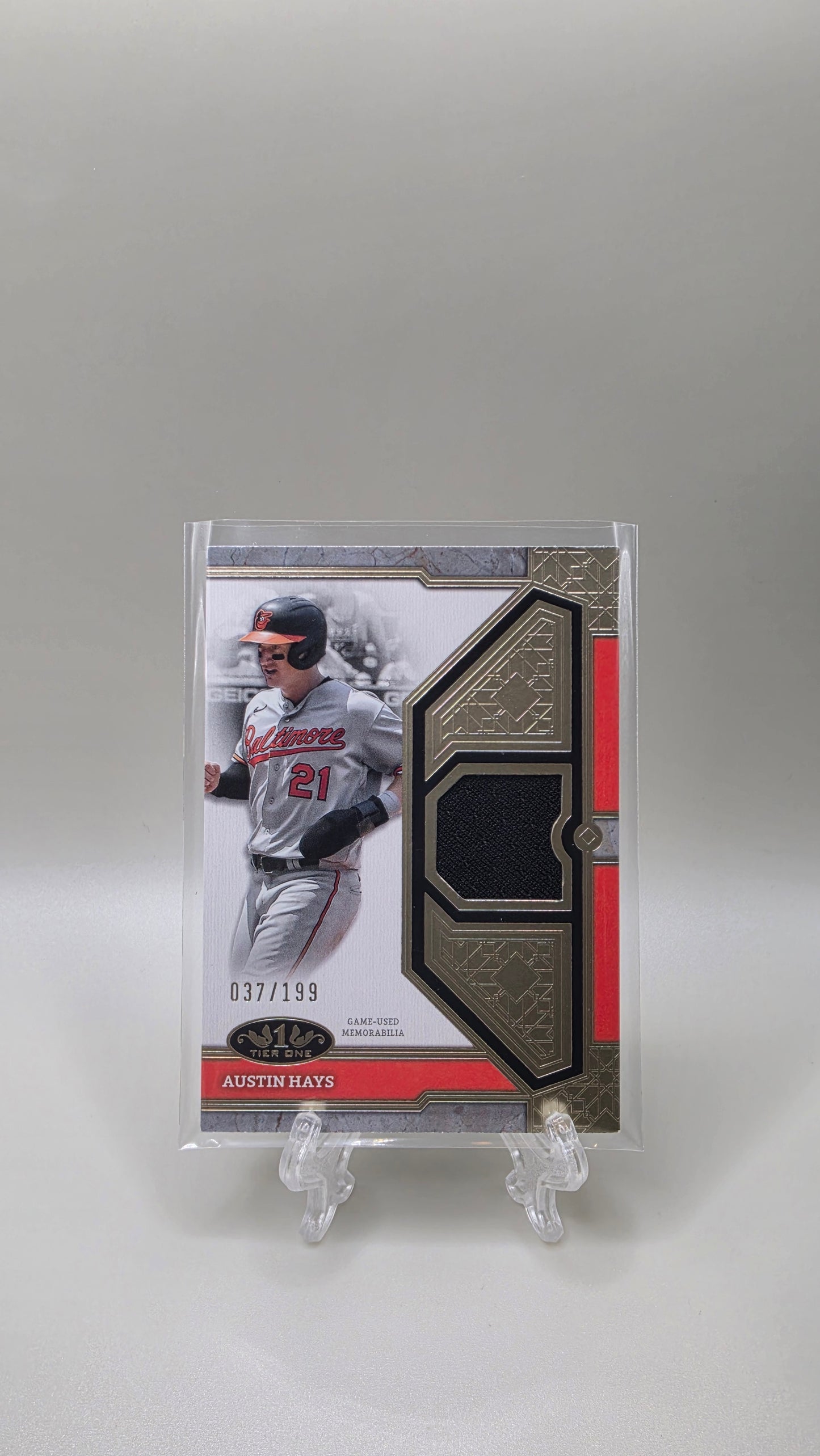2024 Topps Tier One Austin Hayes Jersey Relic #/199 Card # T1R-AH