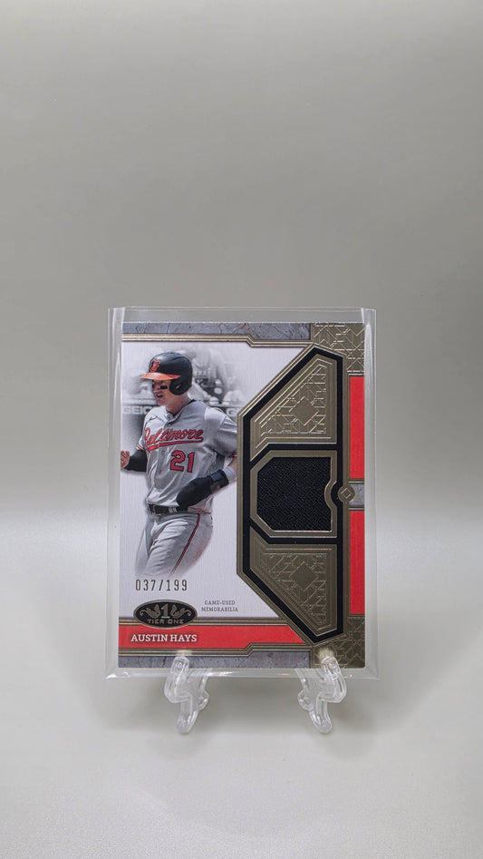 2024 Topps Tier One Austin Hayes Jersey Relic #/199 Card # T1R-AH