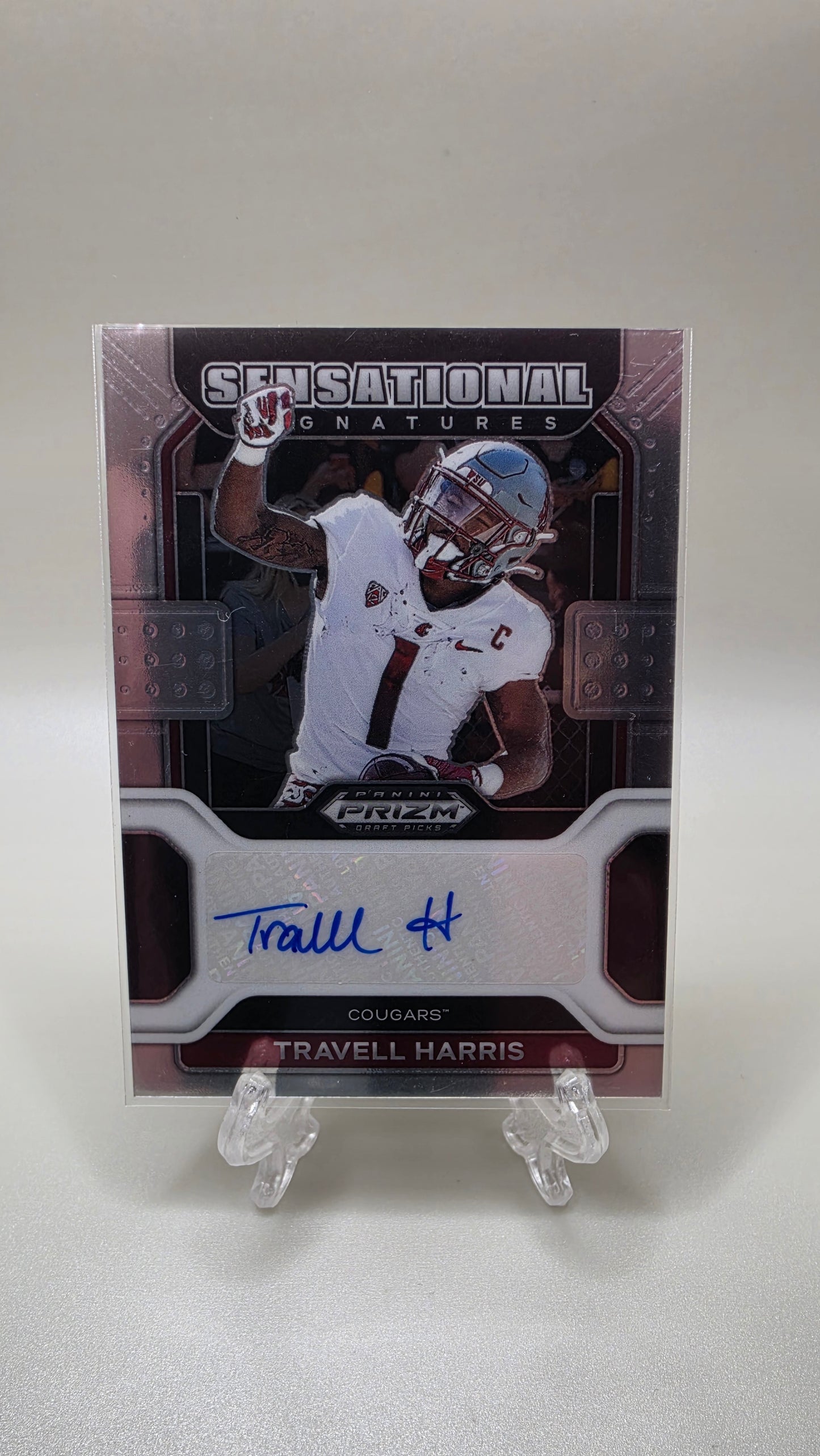 2022 Panini Prizm Draft Picks Sensational Signatures Travell Harris Auto Card # SS-THA
