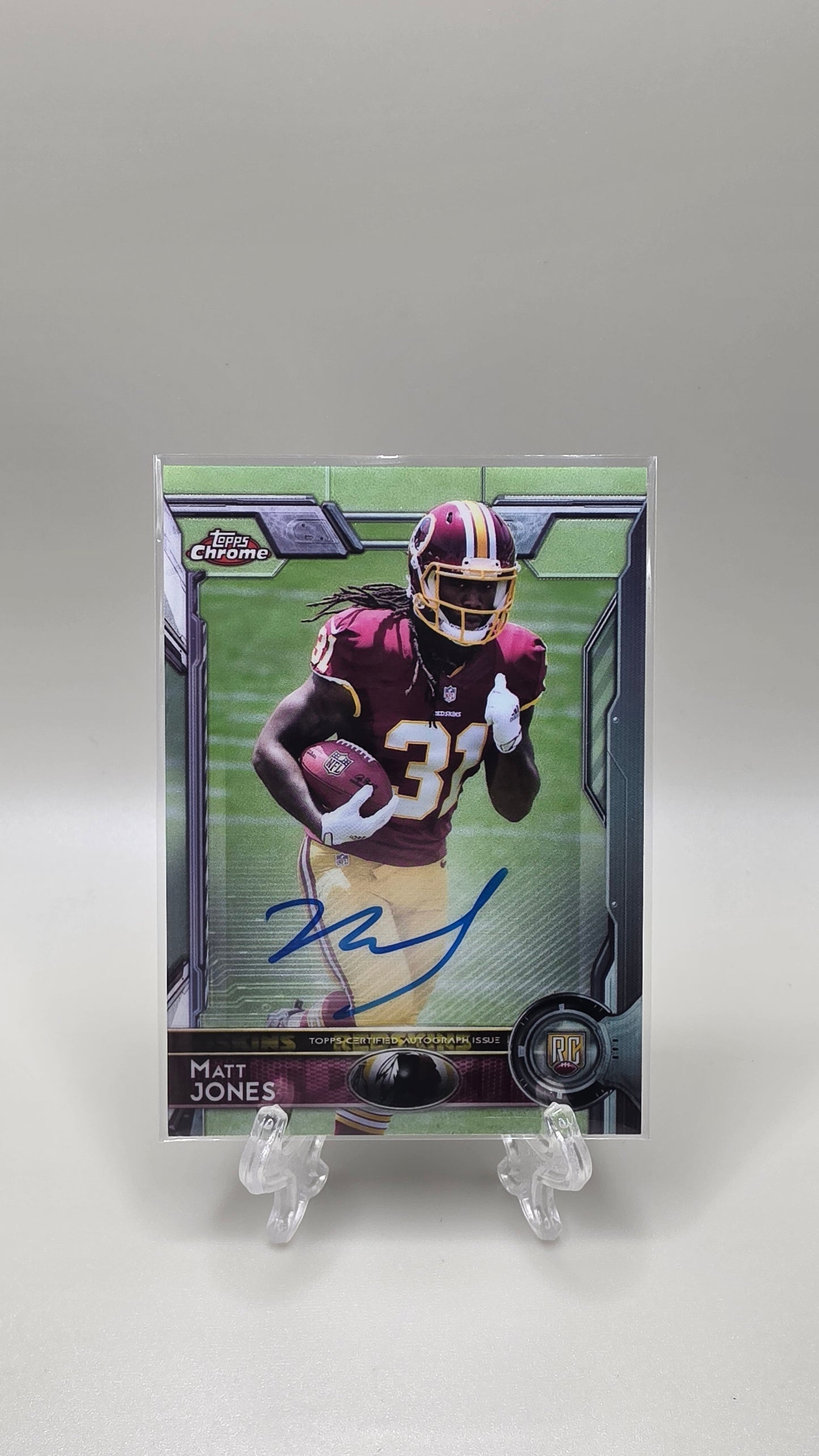 2015 Topps Chrome Matt Jones Rookie Auto Card # 153