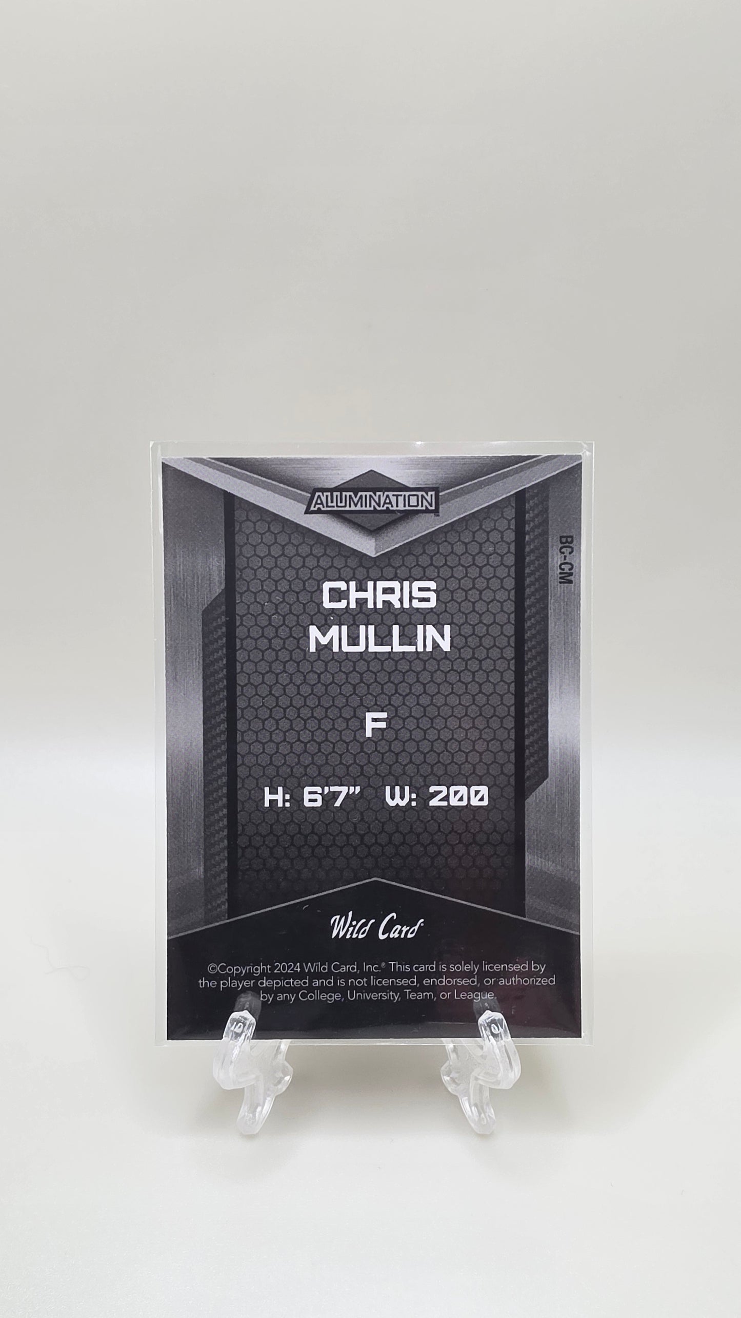 2024 Wild Card Alumination Chris Mullin Orange #/20 Card # BC-CM