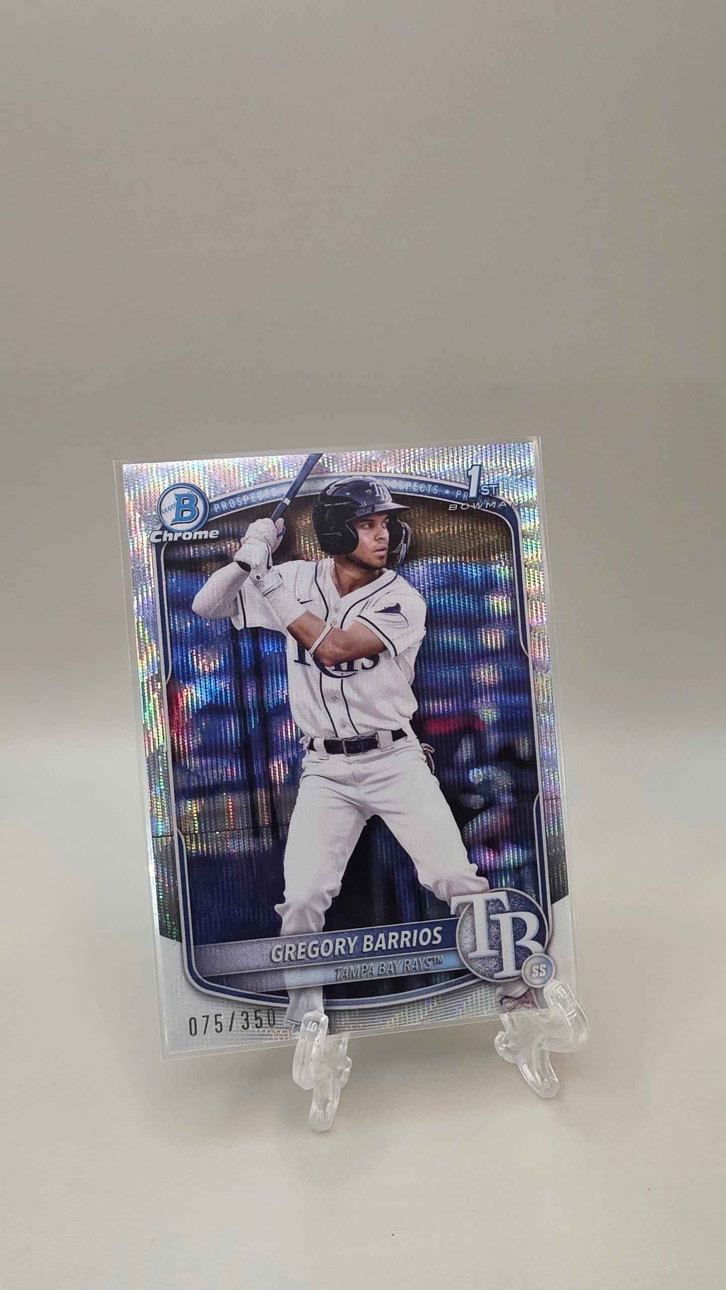 2025 Bowman 1st Gregory Barrios Wave Refractor /350 #BCP-7