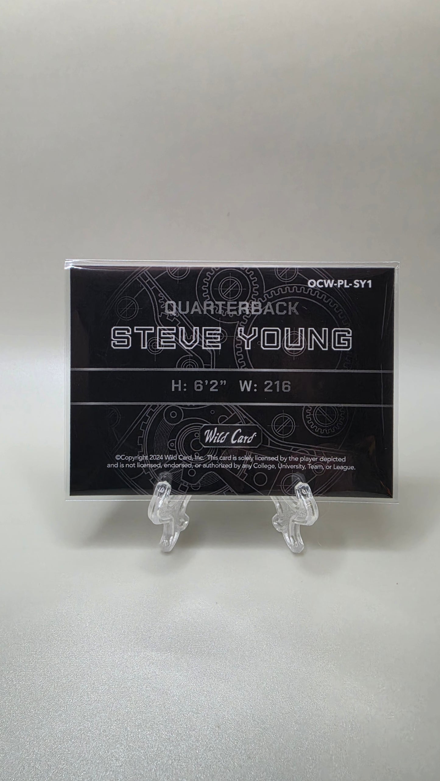 2024 Wild Card Steve Young QB1 On the Clock Purple Red Face /15 #OCW-PL-SY1
