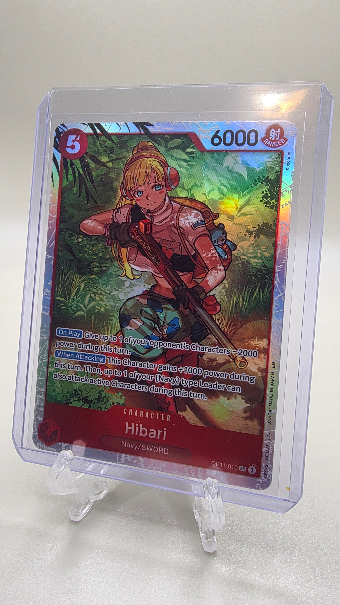 Hibari OP11-010 SR One Piece TCG (A Fist of Divine Speed Set) English