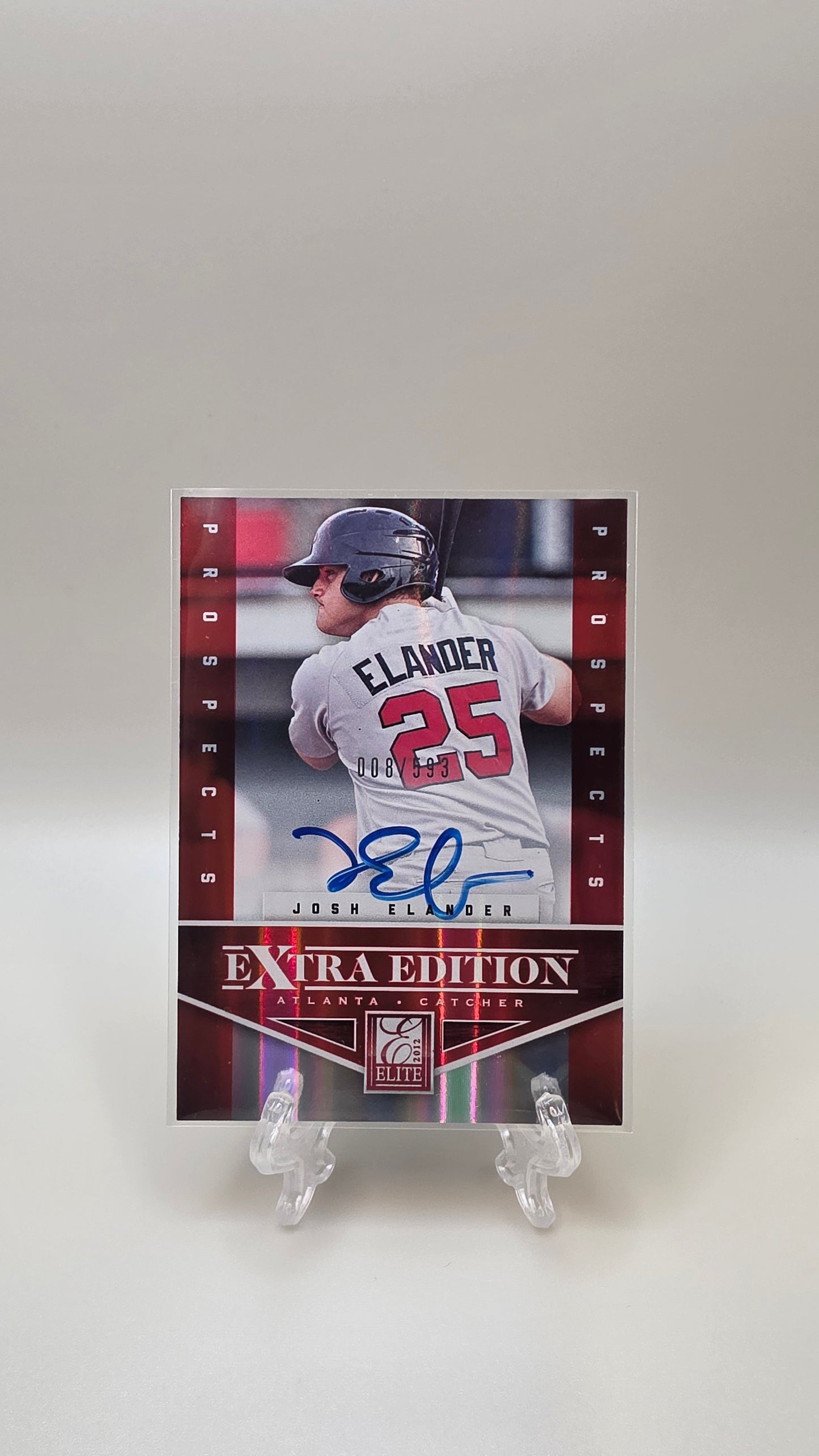 2012 Elite Extra Edition Josh Elander Prospects Auto /593 #142