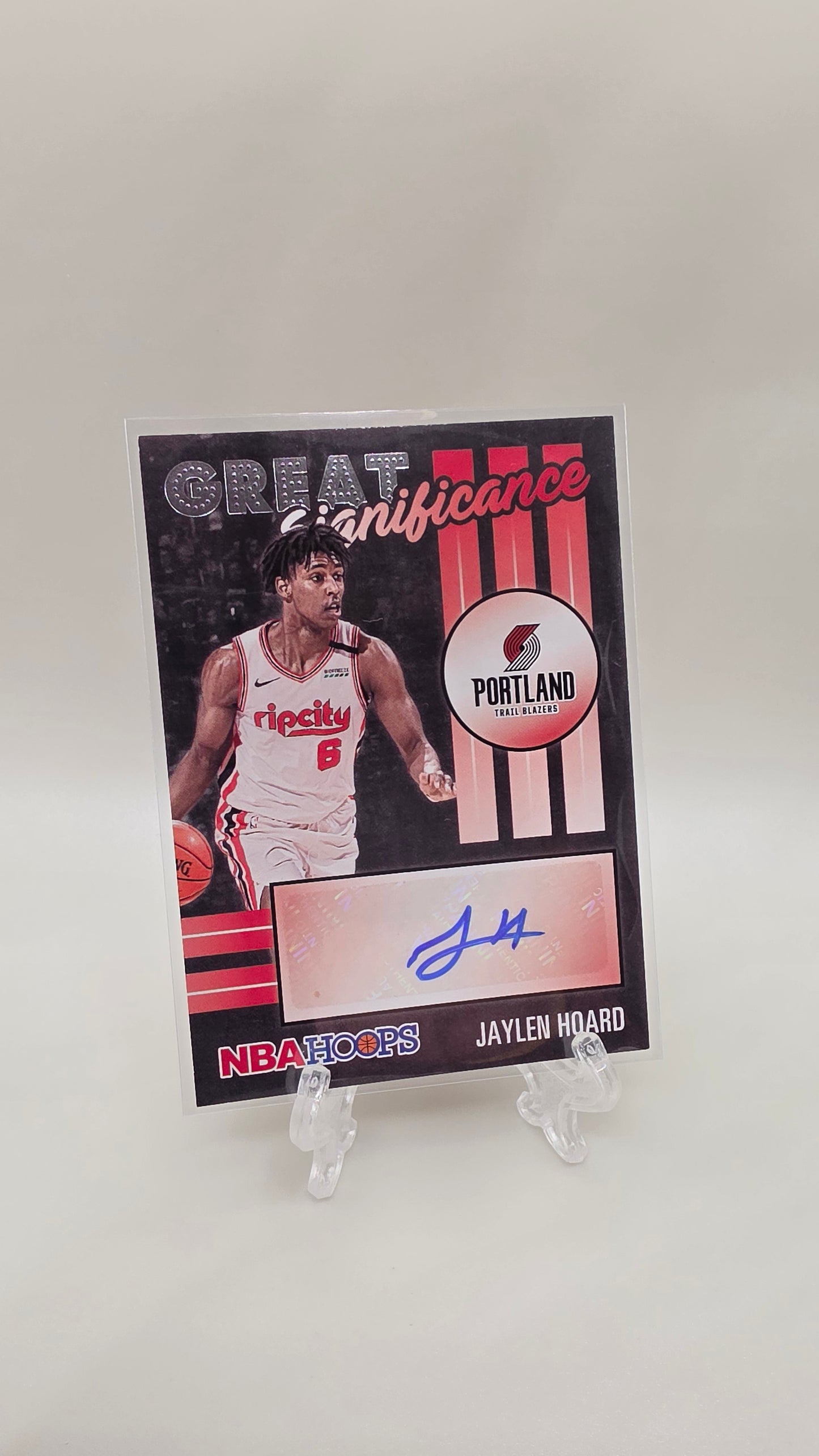 2020-21 Panini Hoops Great Significance Jaylen Hoard Auto Card #GS-JHR