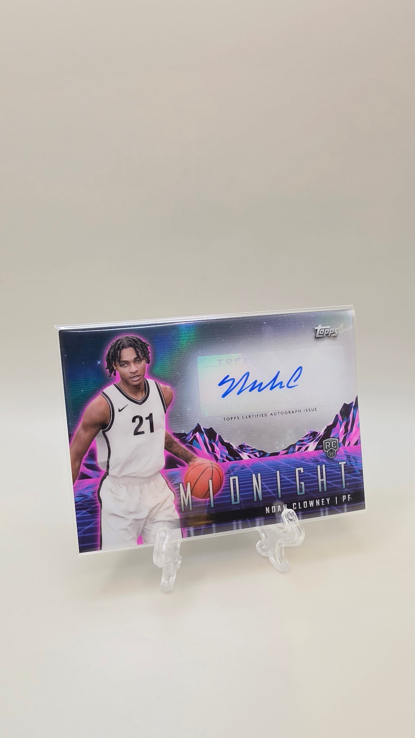 2024 Topps Midnight Noah Clowney RC Auto #RHS-NC