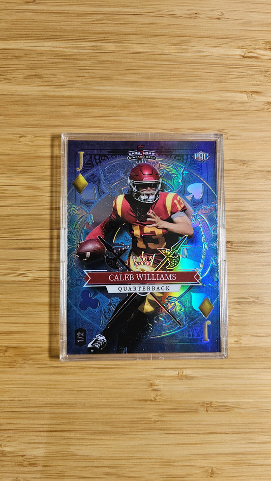 Caleb Williams 2023 Wild Card 5 Card Draw RC #d 1/2 Jack Diamond