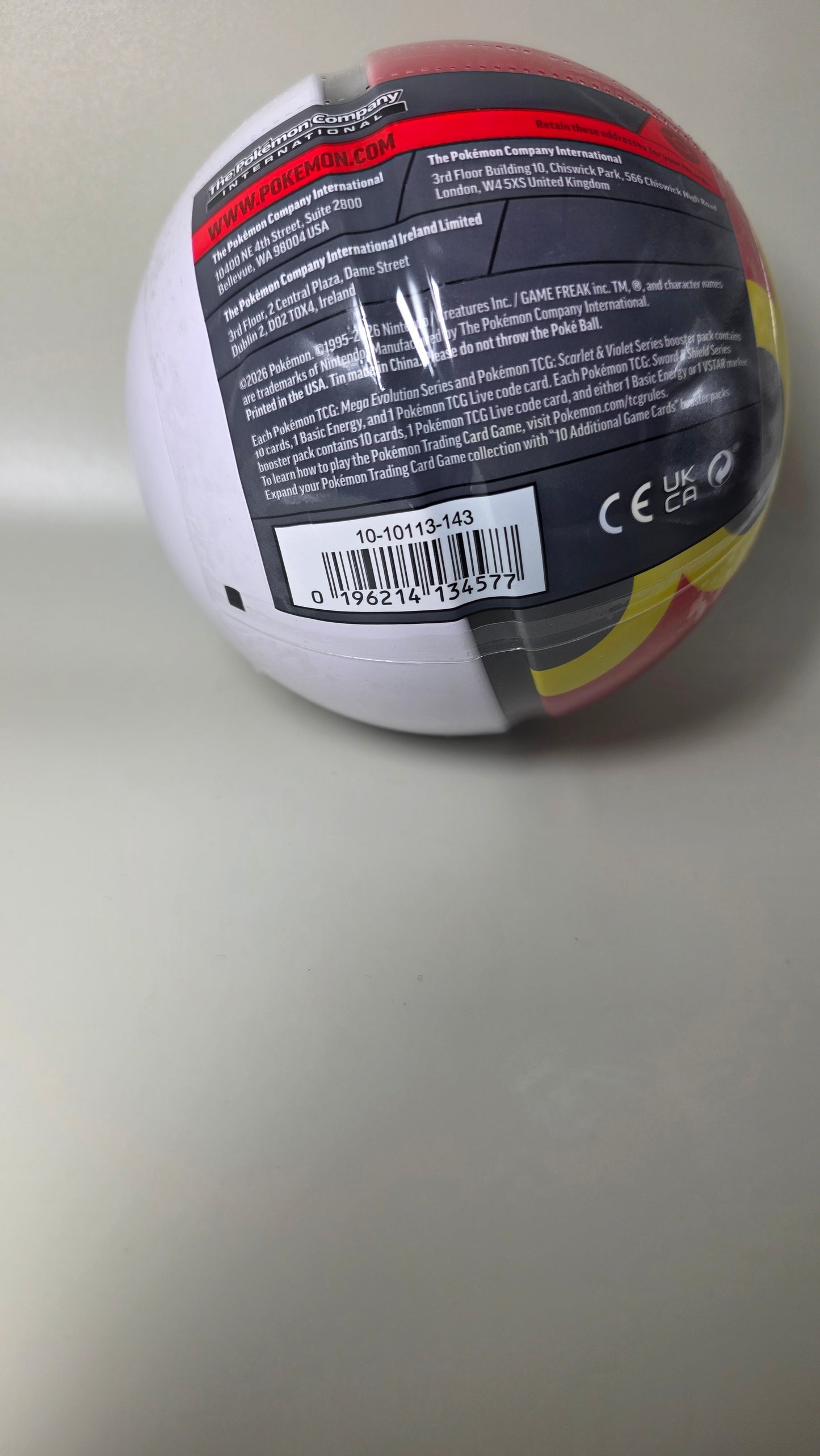 Pokemon TCG Poke Ball Tin L25 3x Booster Packs Factory Sealed New