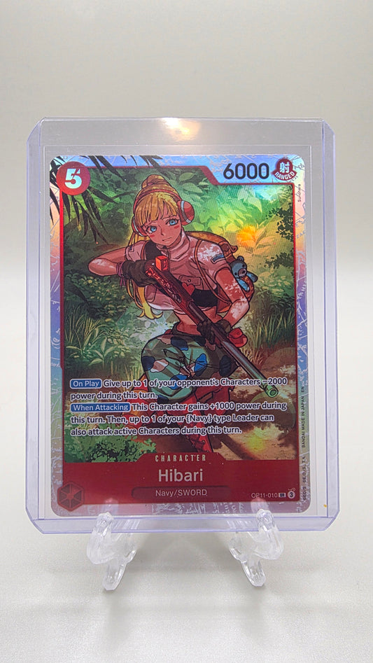 Hibari OP11-010 SR One Piece TCG (A Fist of Divine Speed Set) English