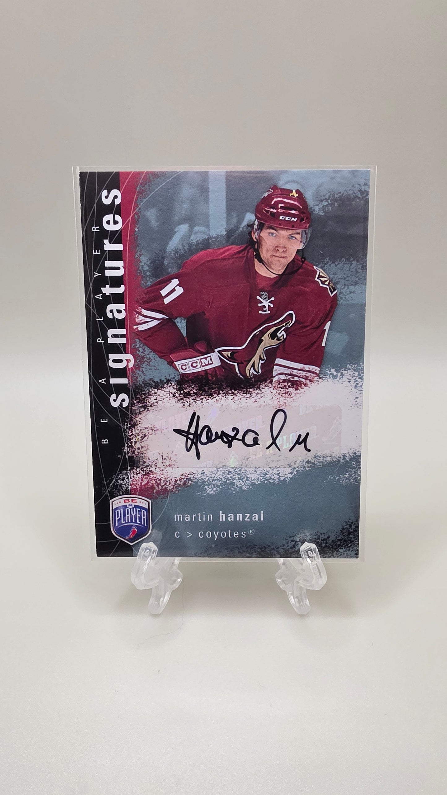 2008 Upper Deck Be a Player Signatures Martin Hanzal Auto Card #S-HM