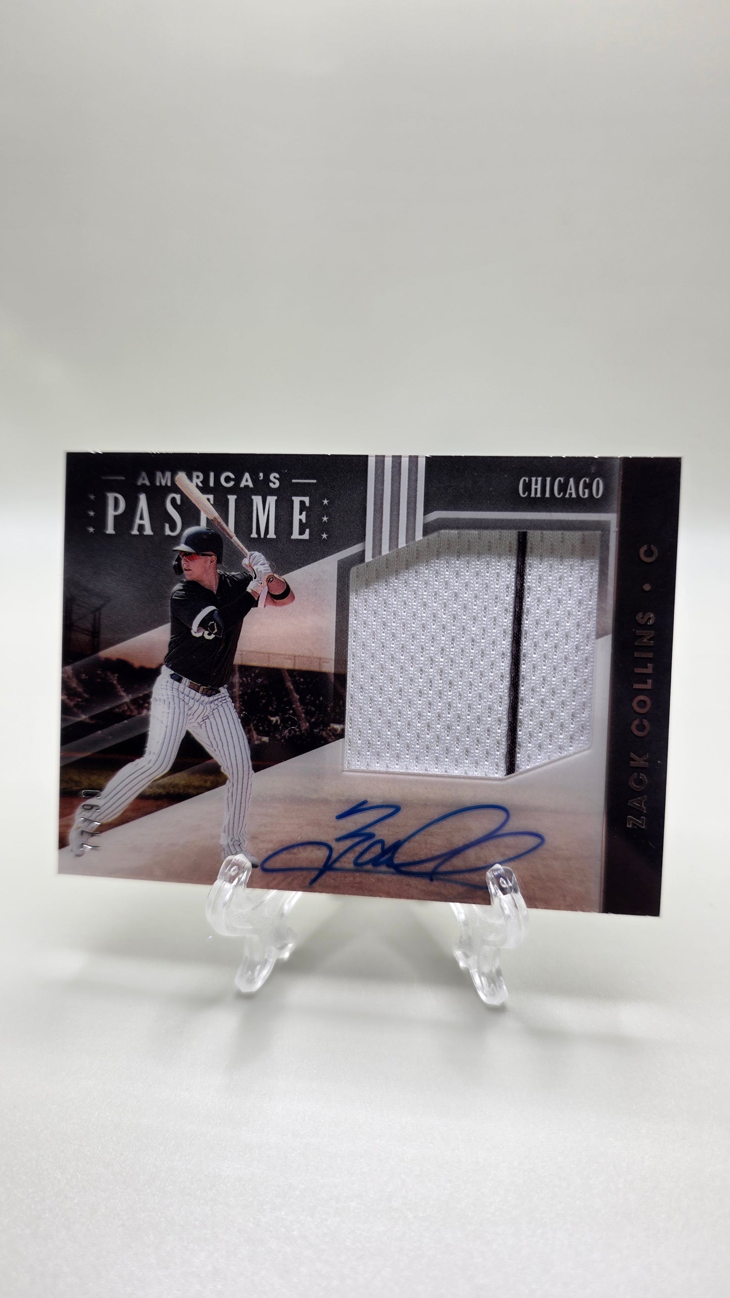 2020 America's Pastime Baseball Zack Collins Patch Auto # /99 Card #MS-ZC