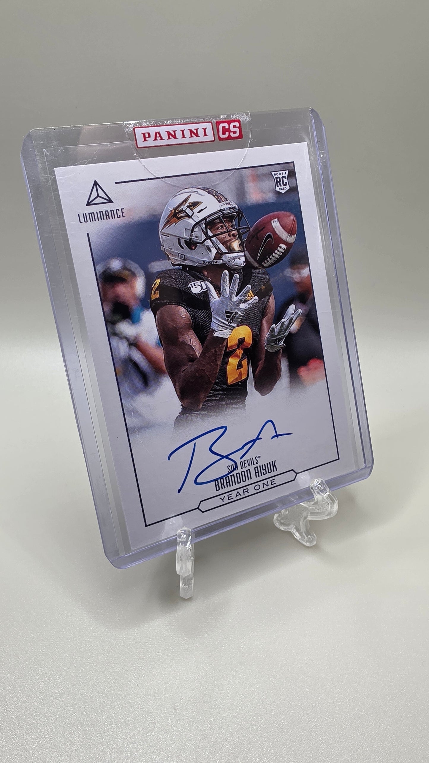 2020 Panini Luminance Brandon Aiyuk Auto Card #YO-BA