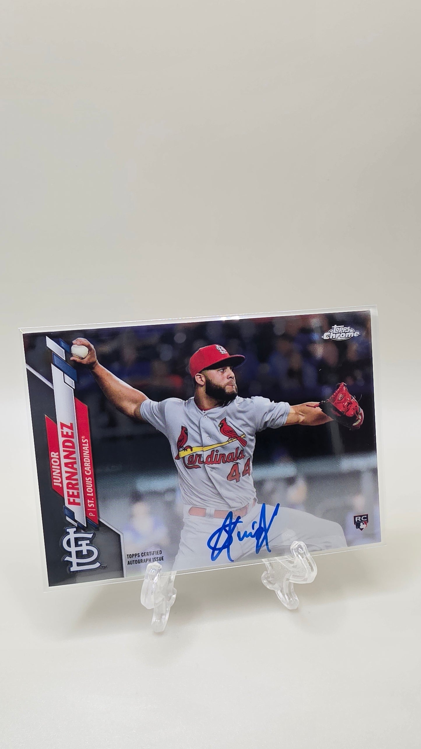 2020 Topps Chrome Junior Fernandez Rookie Auto Card #RA-JFE