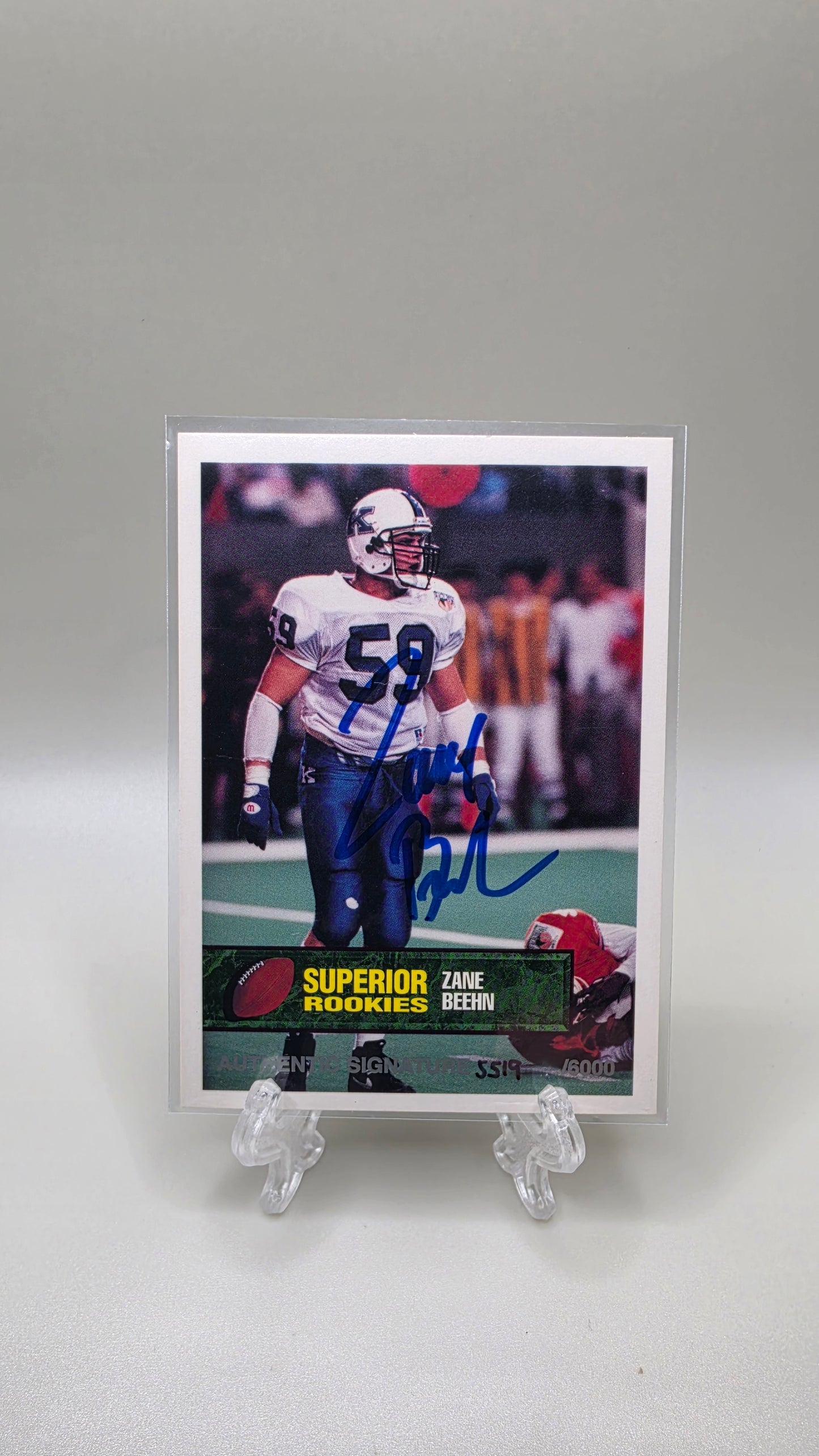 1994 Superior Rookies Zane Beehn #19 Autographs /6000