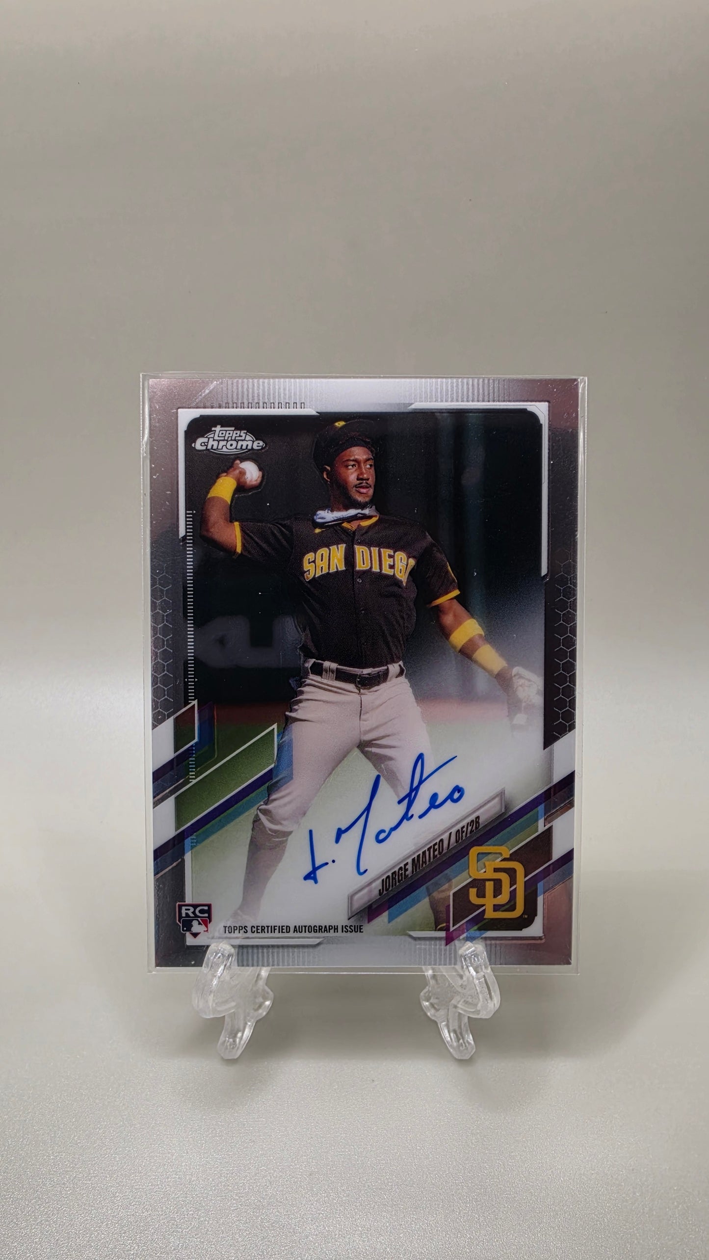 2021 Topps Chrome Jorge Mateo Rookie Auto Card #RA-JMA
