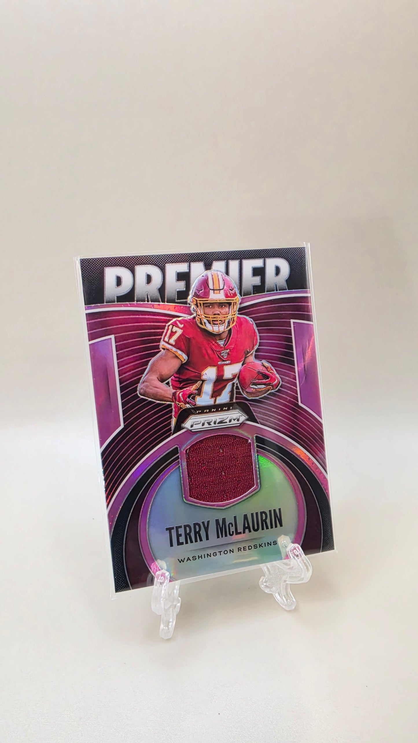 2019 Panini Prizm Terry McLaurin Premier Silver Mem #PJ-TMC
