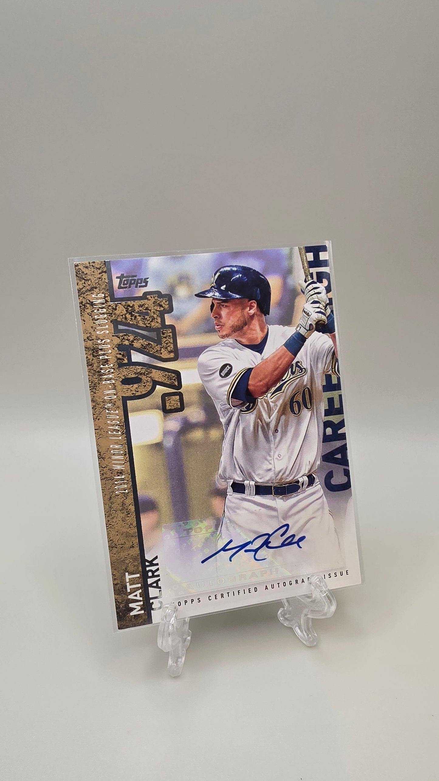 2015 Topps Matt Clark Career High .924 #CHA-MCL