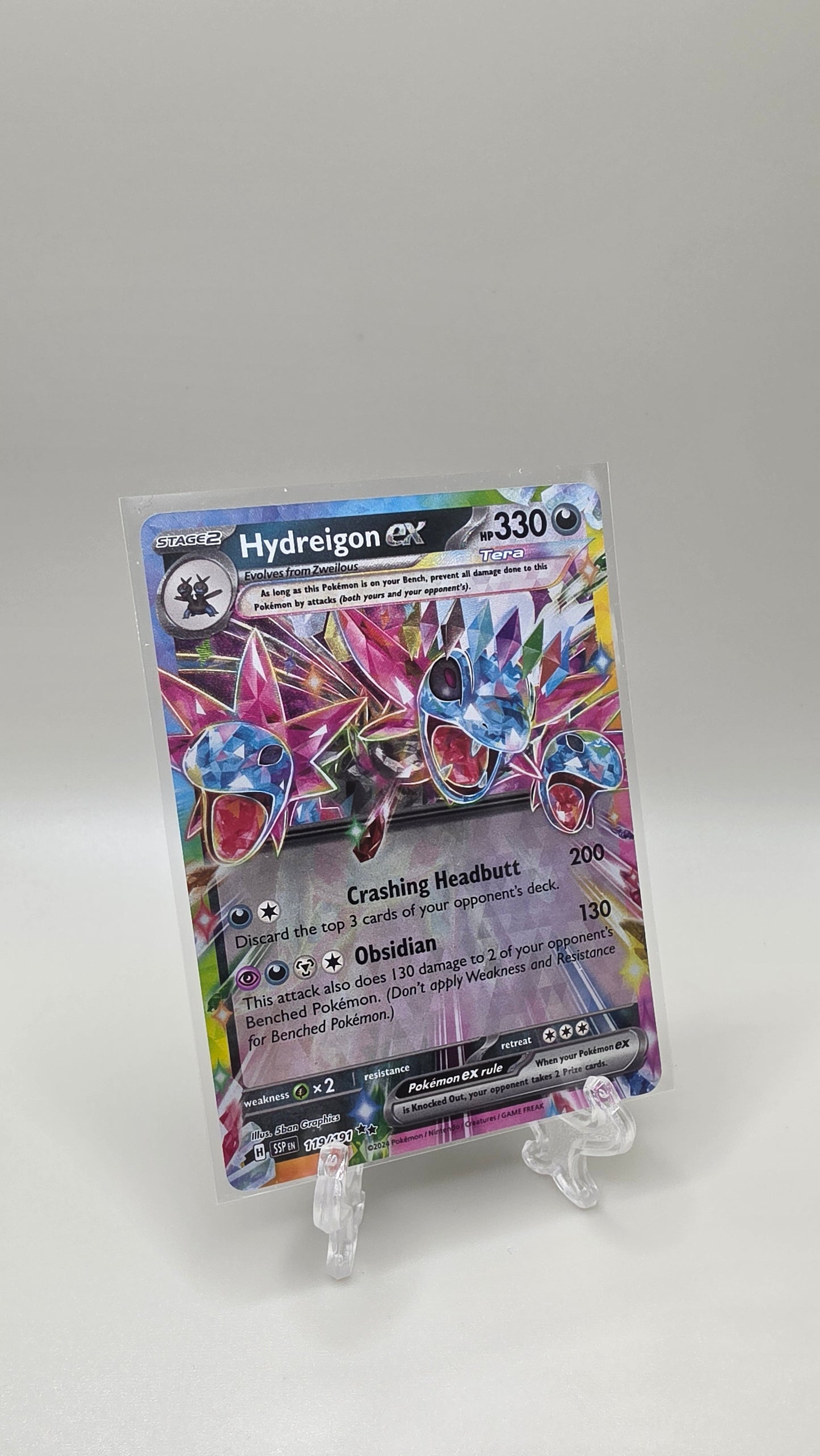 Pokémon TCG Hydreigon Ex Surging Sparks English