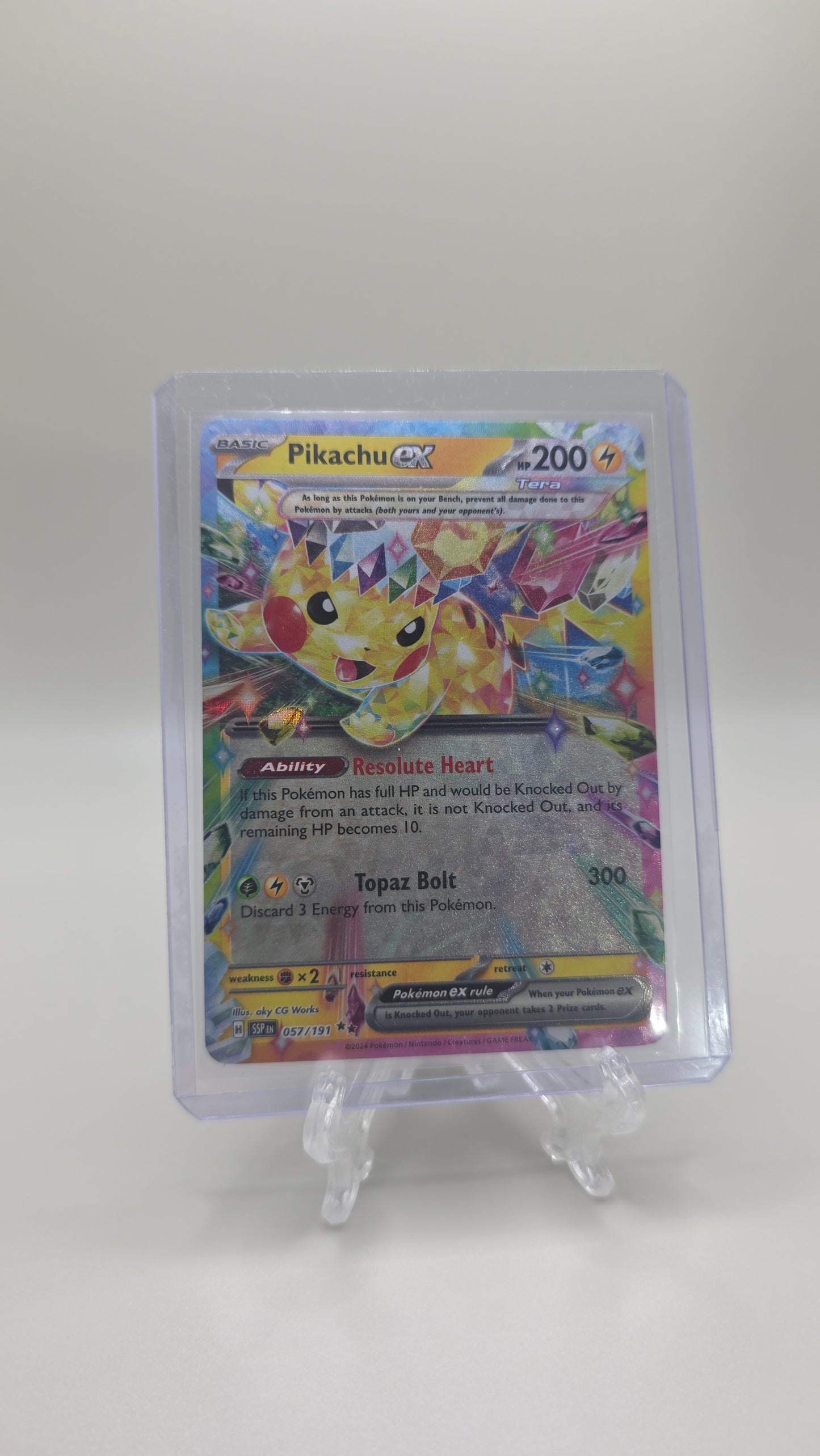Pikachu EX 057/191 (Surging Sparks Set) English
