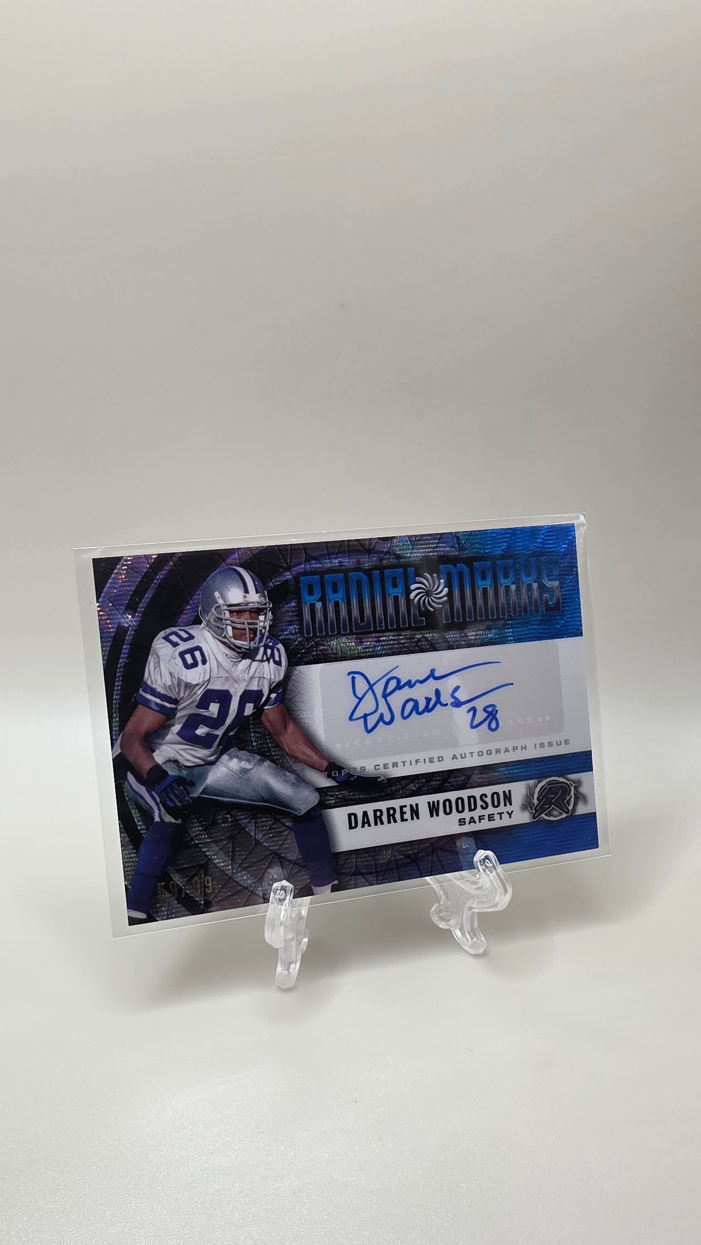 2024 Topps Resurgence Darren Woodson Radial Marks Auto #/99 Card #RM-DW