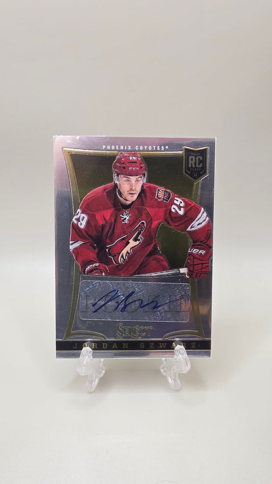 2013-14 Select Hockey Jordan Szwarz Rookie Auto #/299 Card # 344