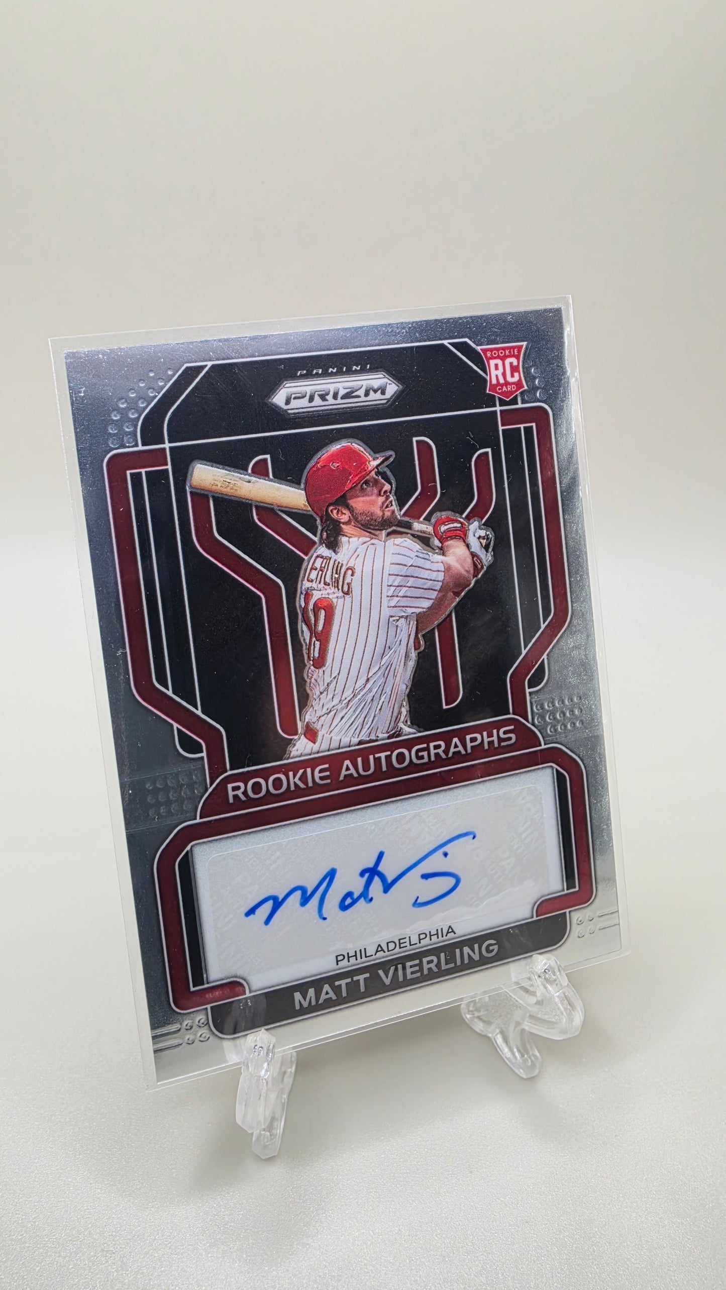 2022 Panini Prizm Matt Vierling Rookie Autographs #RA-MV