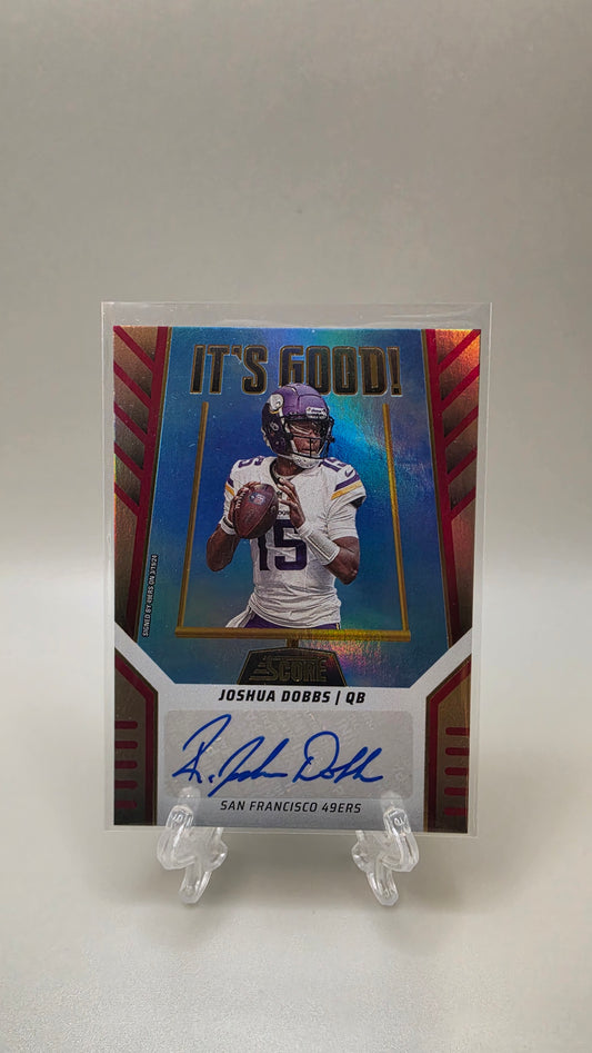 2024 Panini Score Joshua Dobbs It's Good! Auto #IG-JDS