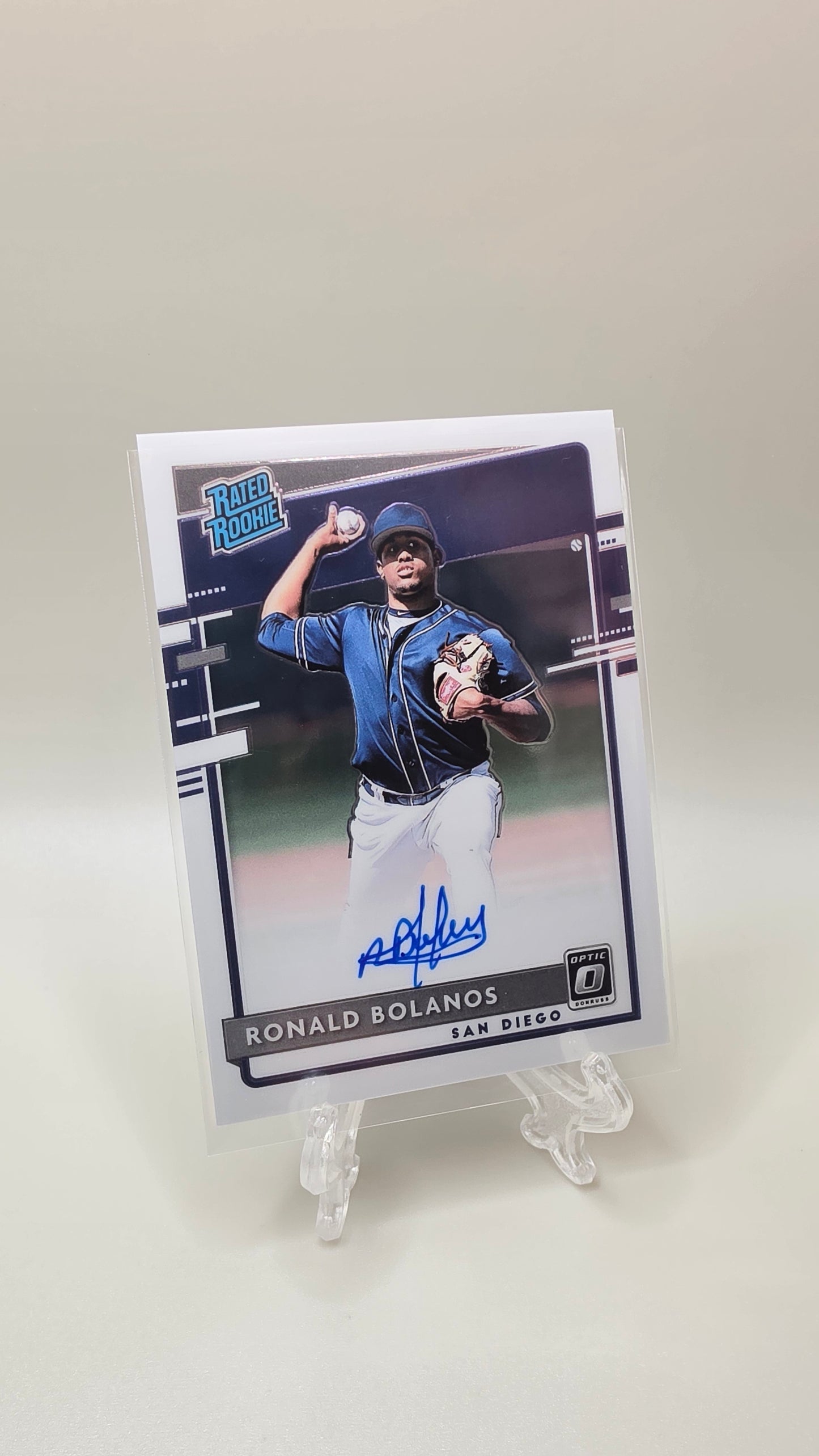 2020 Panini Donruss Ronald Bolanos Rated Rookie Auto Card #RRS-RB