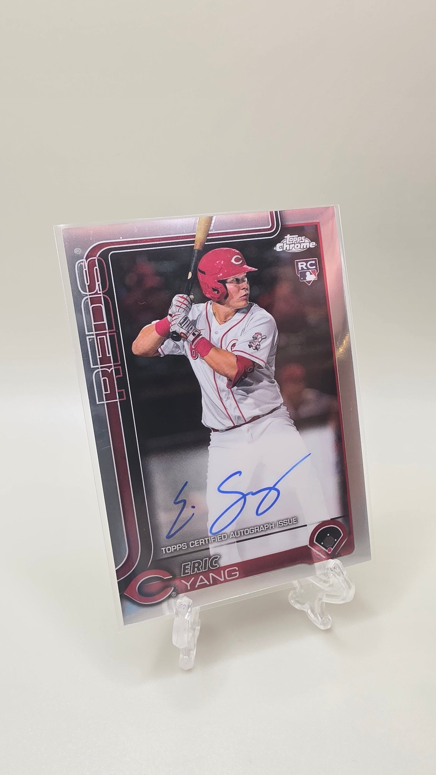 2025 Topps Chrome Eric Yang Rookie Auto Card # RA-YANG