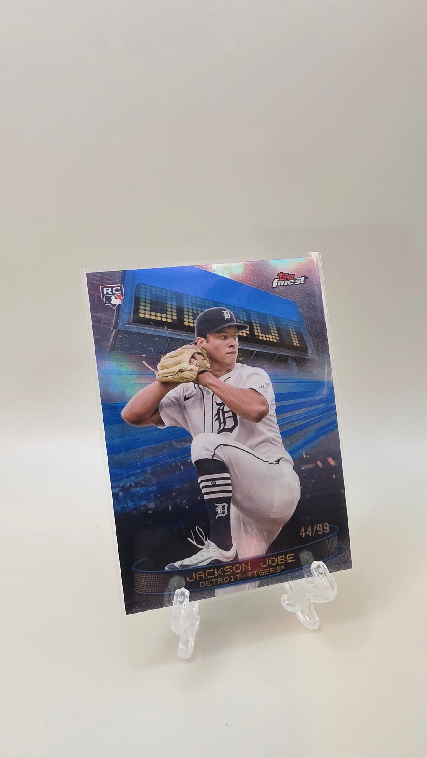 2025 Topps Finest Jackson Jobe Debut Blue RC /99 #D-23